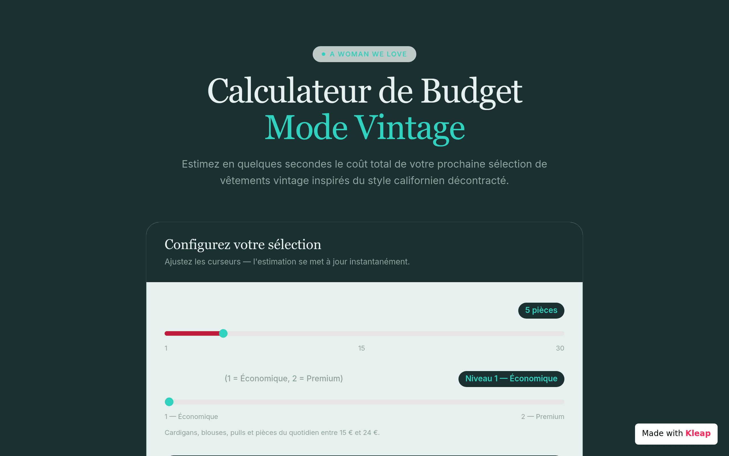 Budget Mode Vintage
