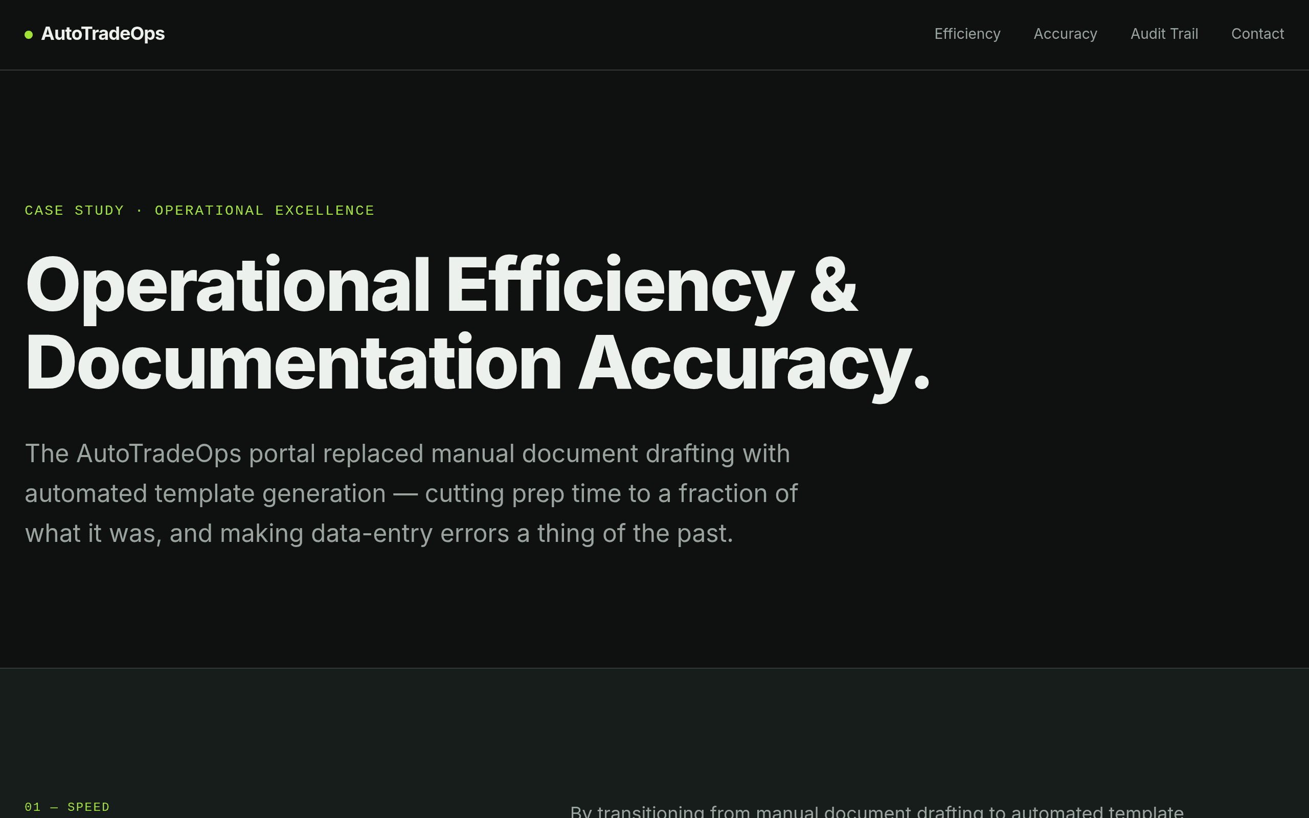 Operational Efficiency