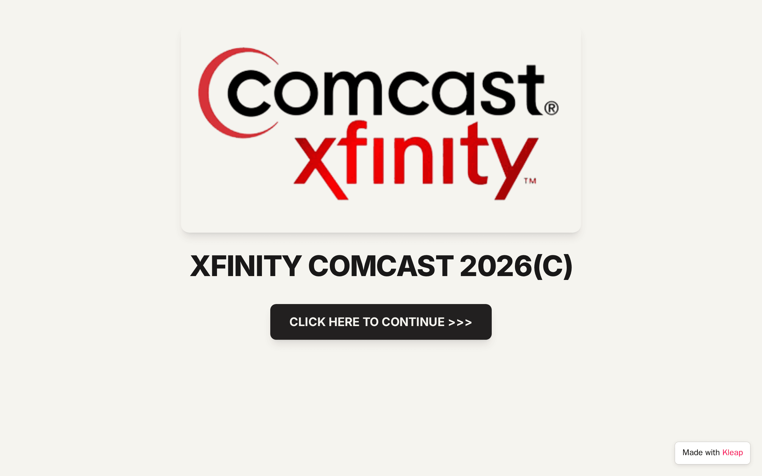 XFINITY COMCAST 2026(C)