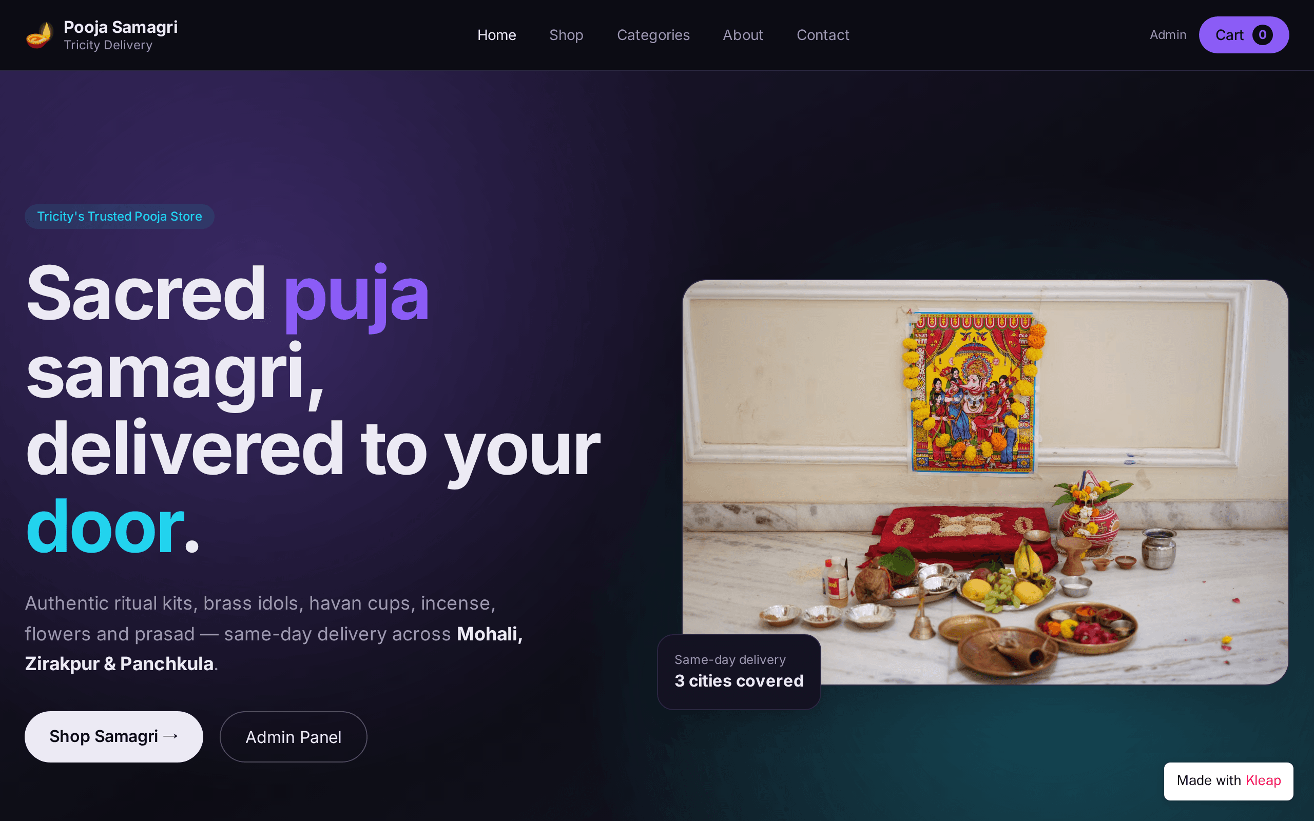 Pooja Samagri Tricity