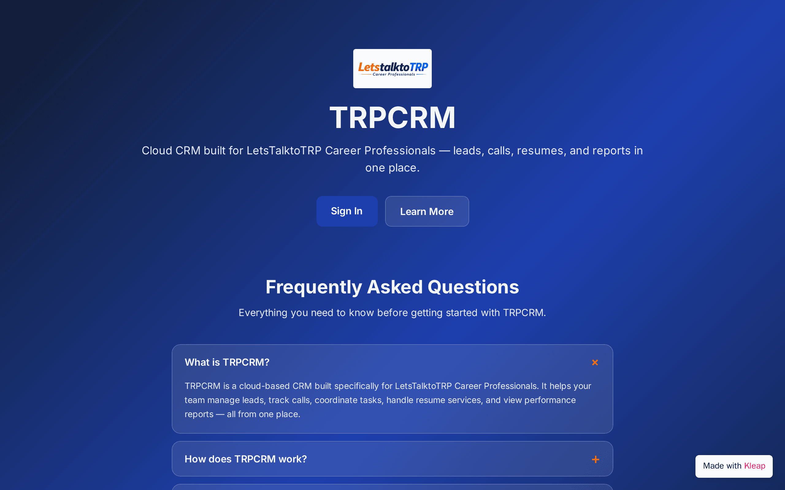 as  TRPCRM