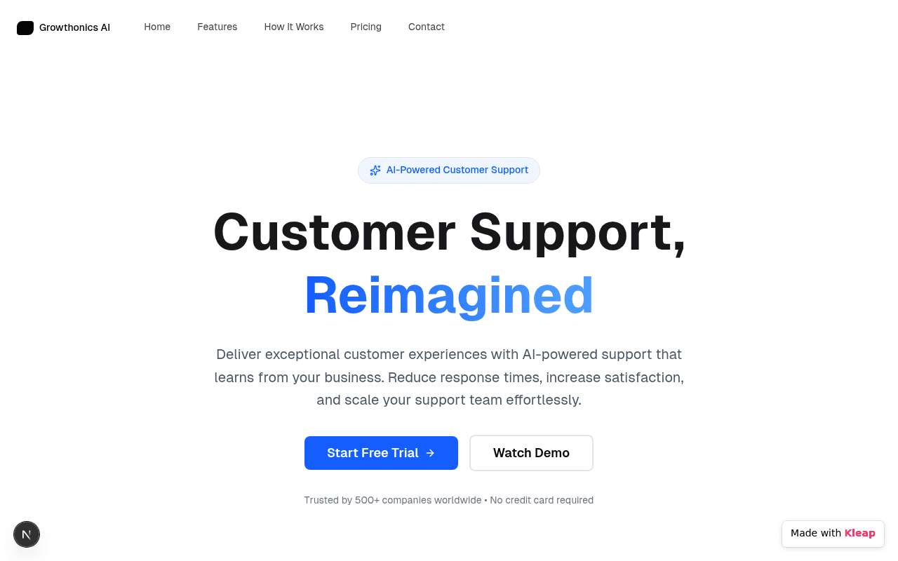 Reimagine customer support with AI that learns and scales with your business.