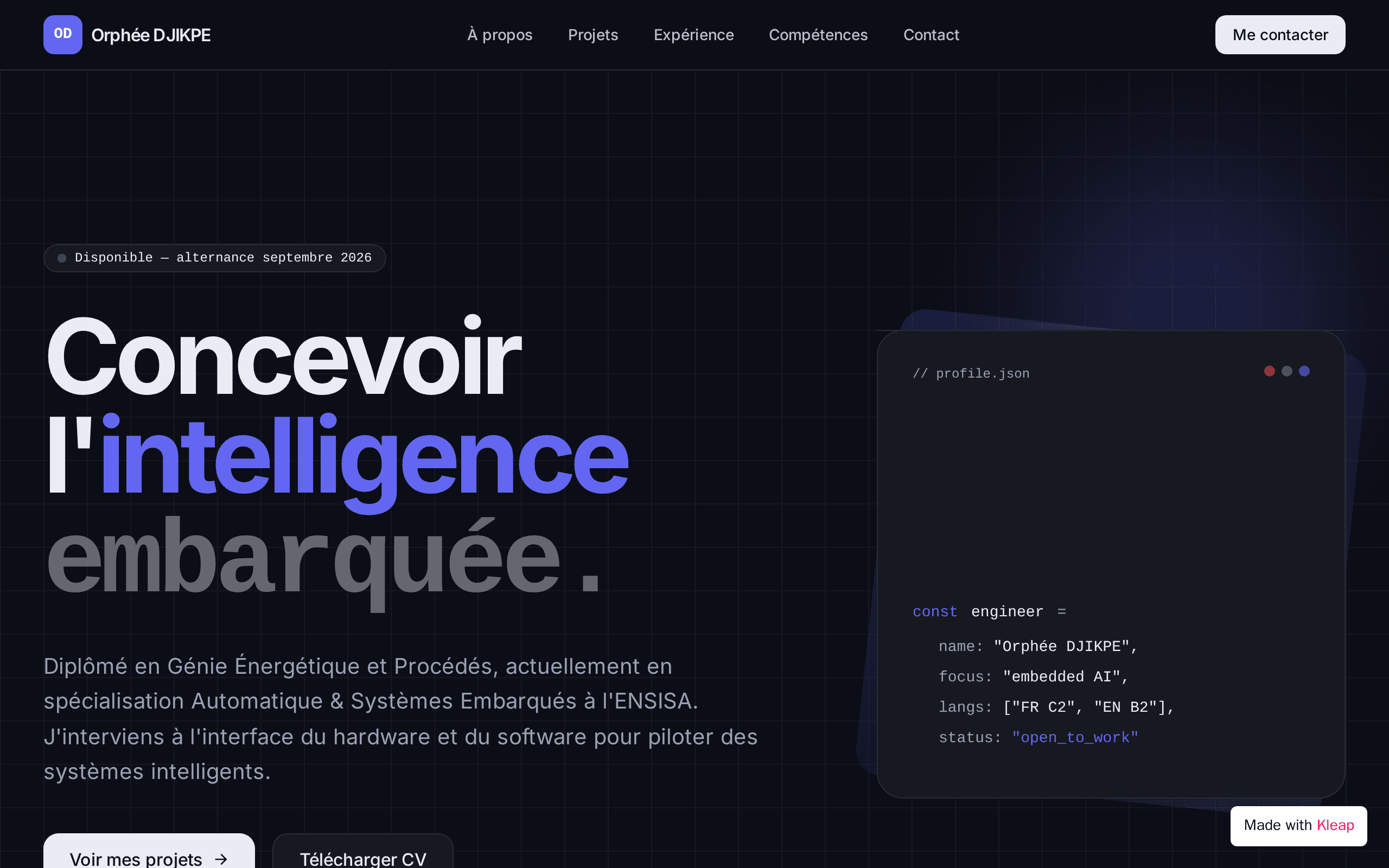 Orphée DJIKPE — Portfolio