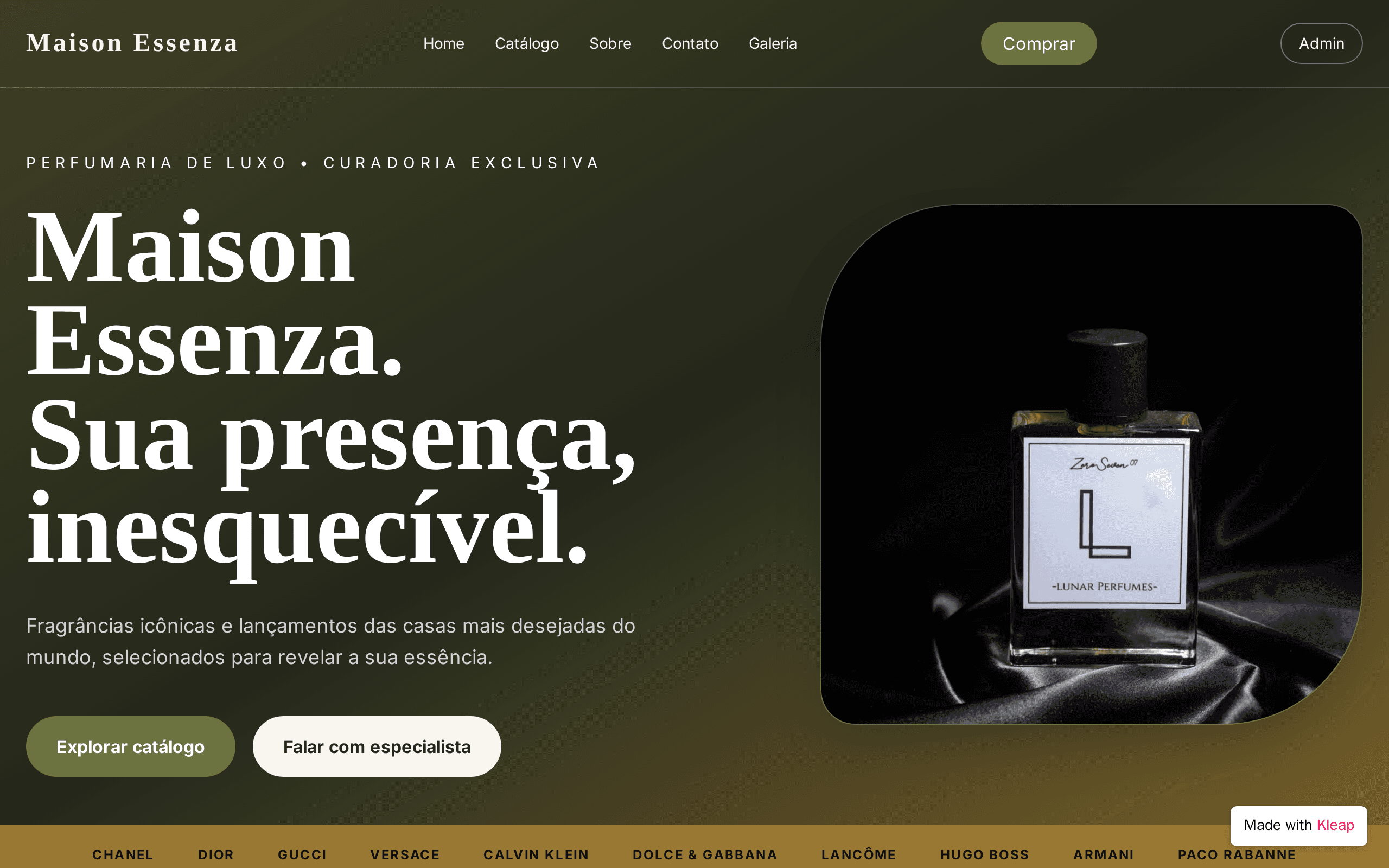 Loja de PerfumesObjetivo
