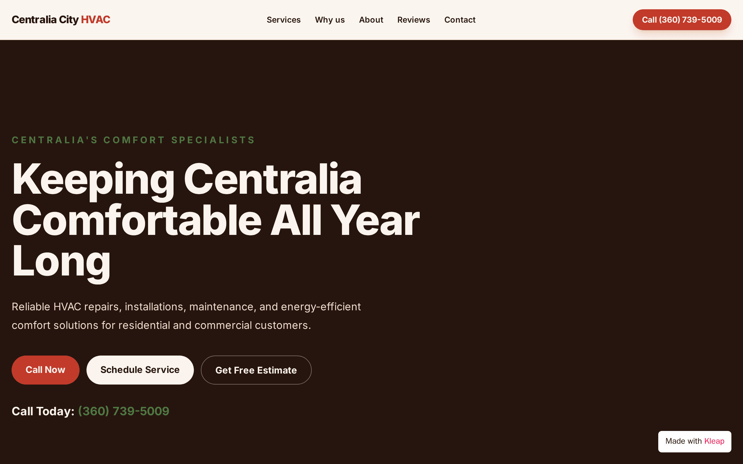 Centralia City Heating