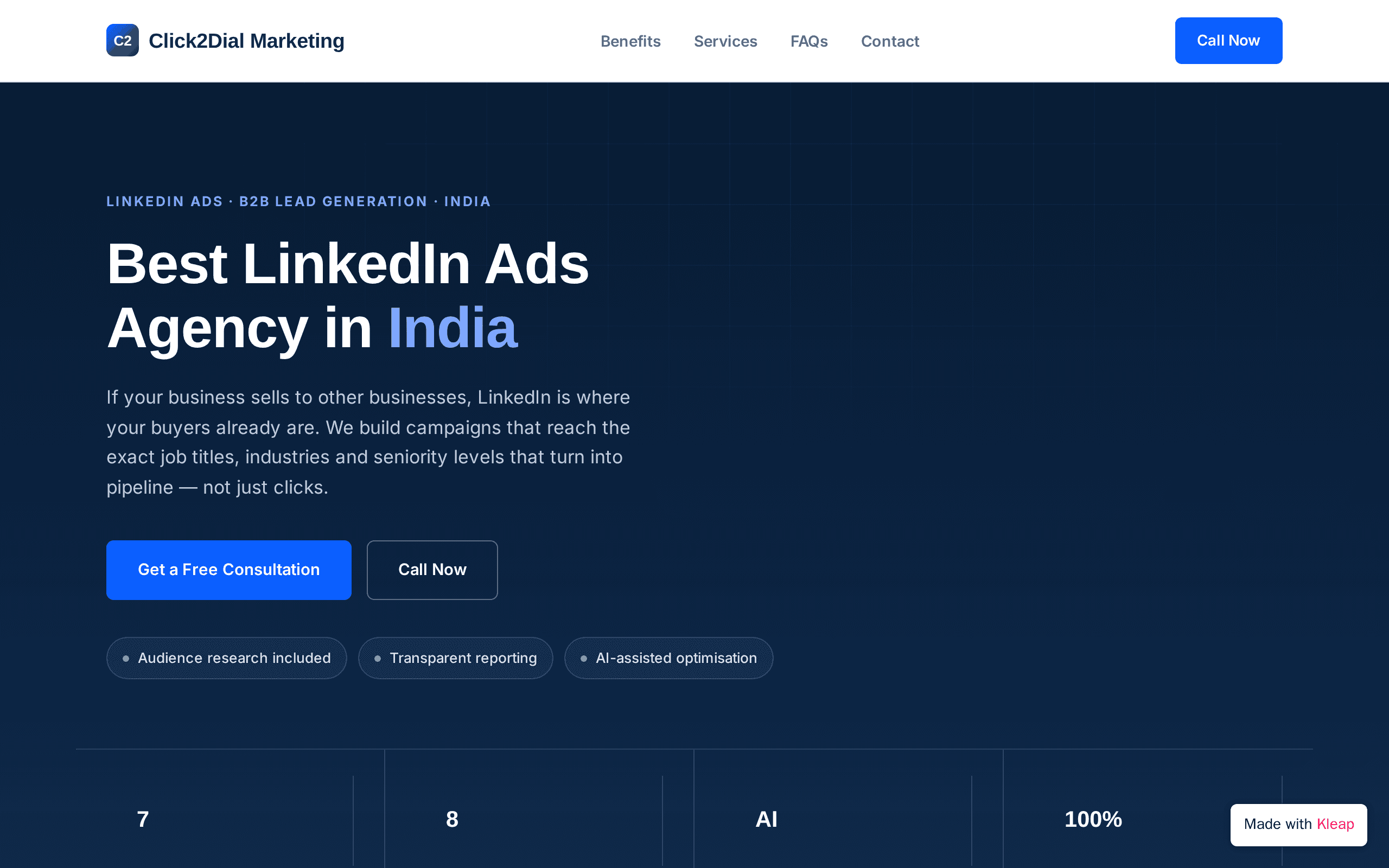 B2B LinkedIn ads agency in India targeting decision-makers.