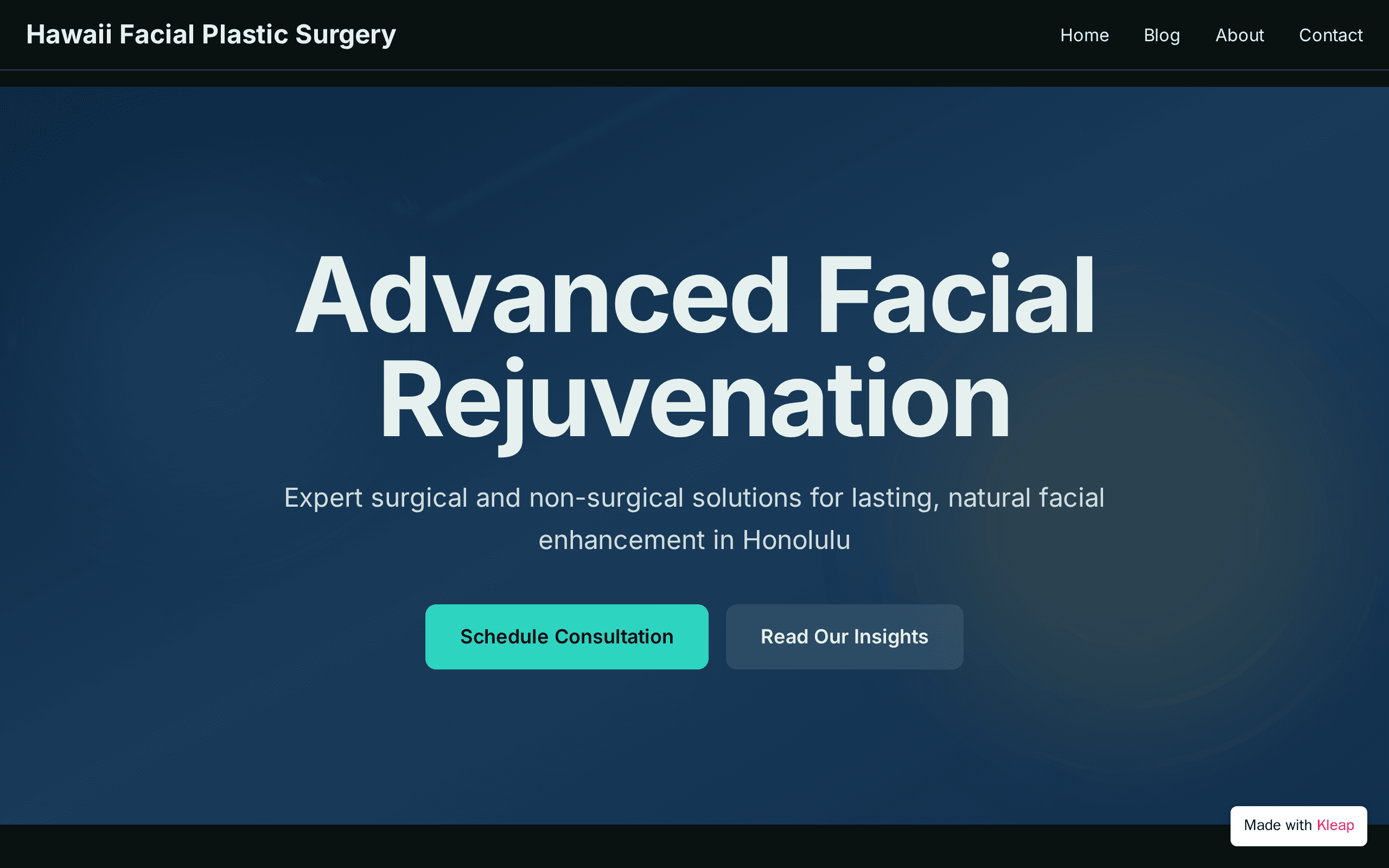 A Honolulu facial plastic surgery practice offering surgical and non-surgical rejuvenation.