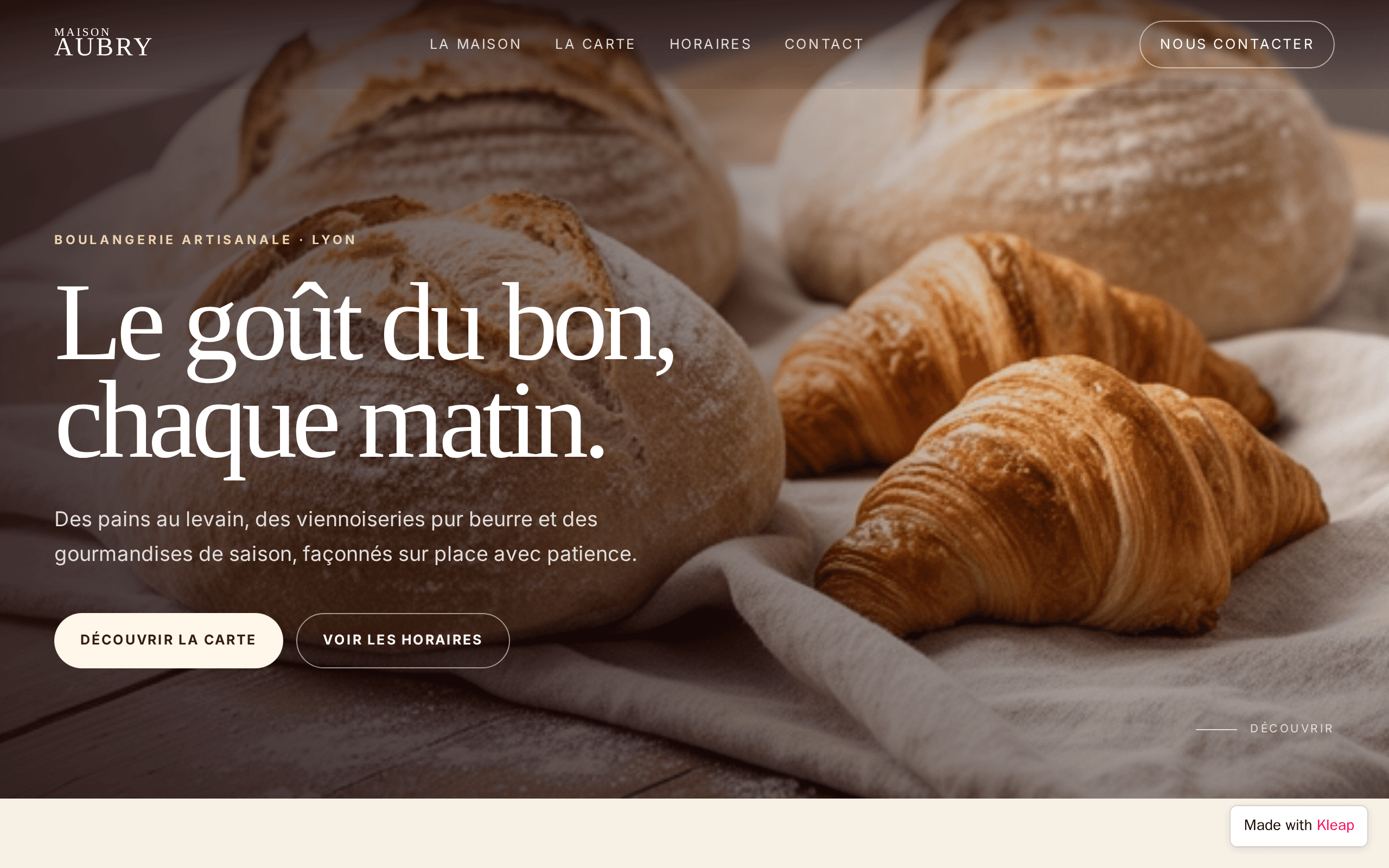 Artisanal Lyon bakery where every morning tastes like the first one.