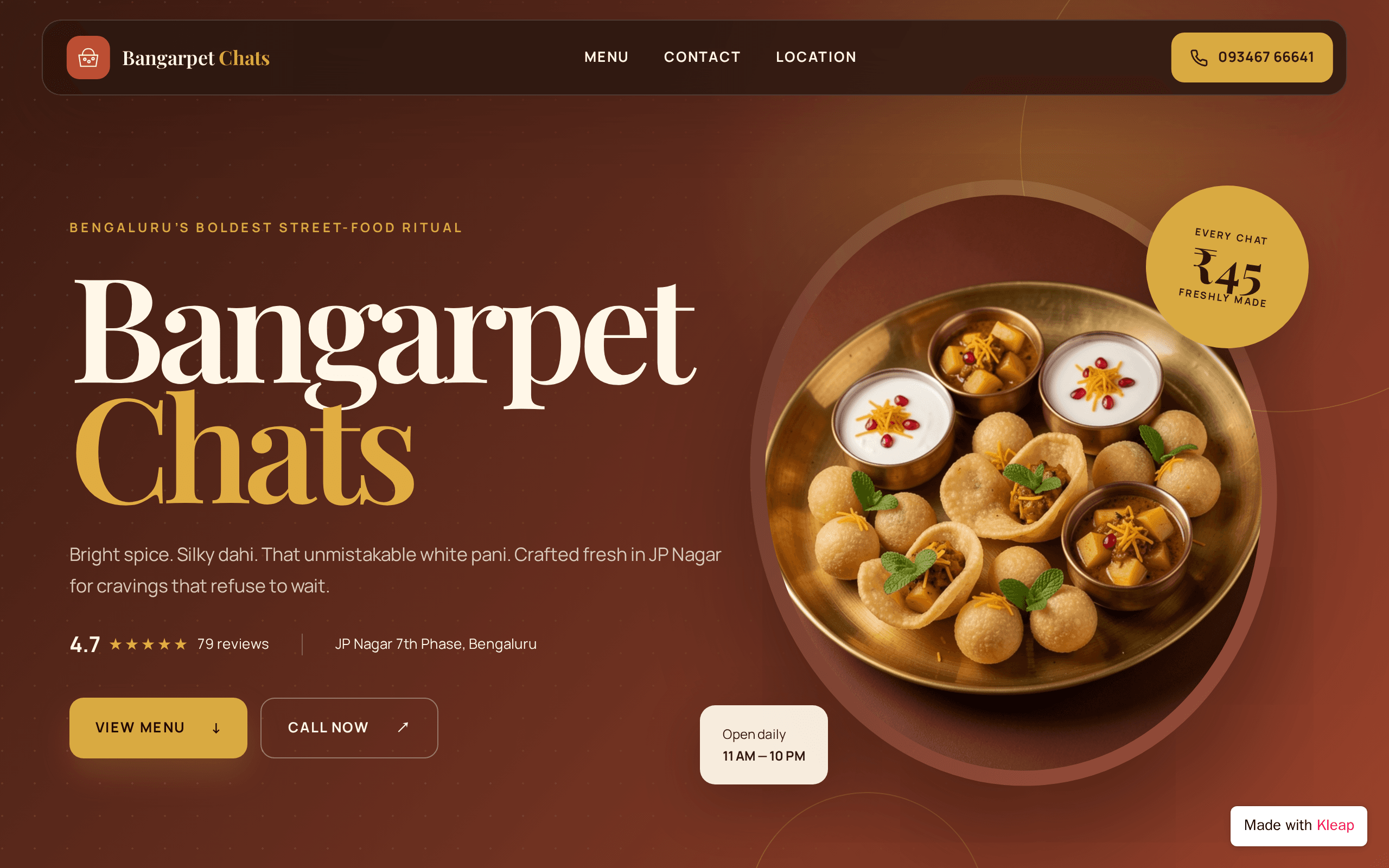 Bangarpet Chats