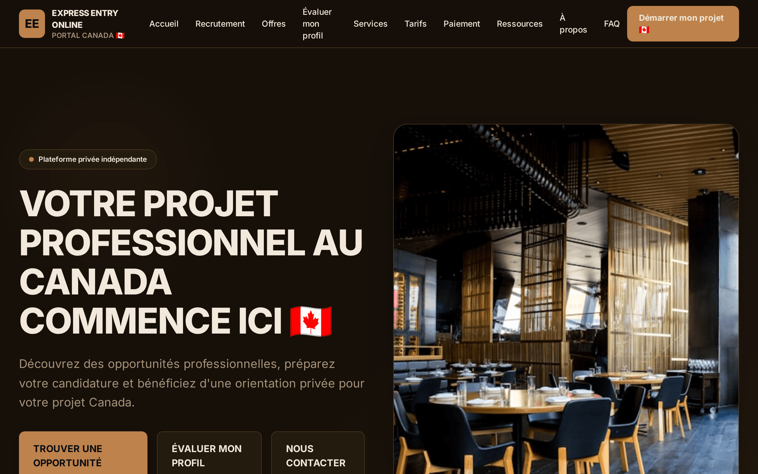 Express Entry Canada Portal