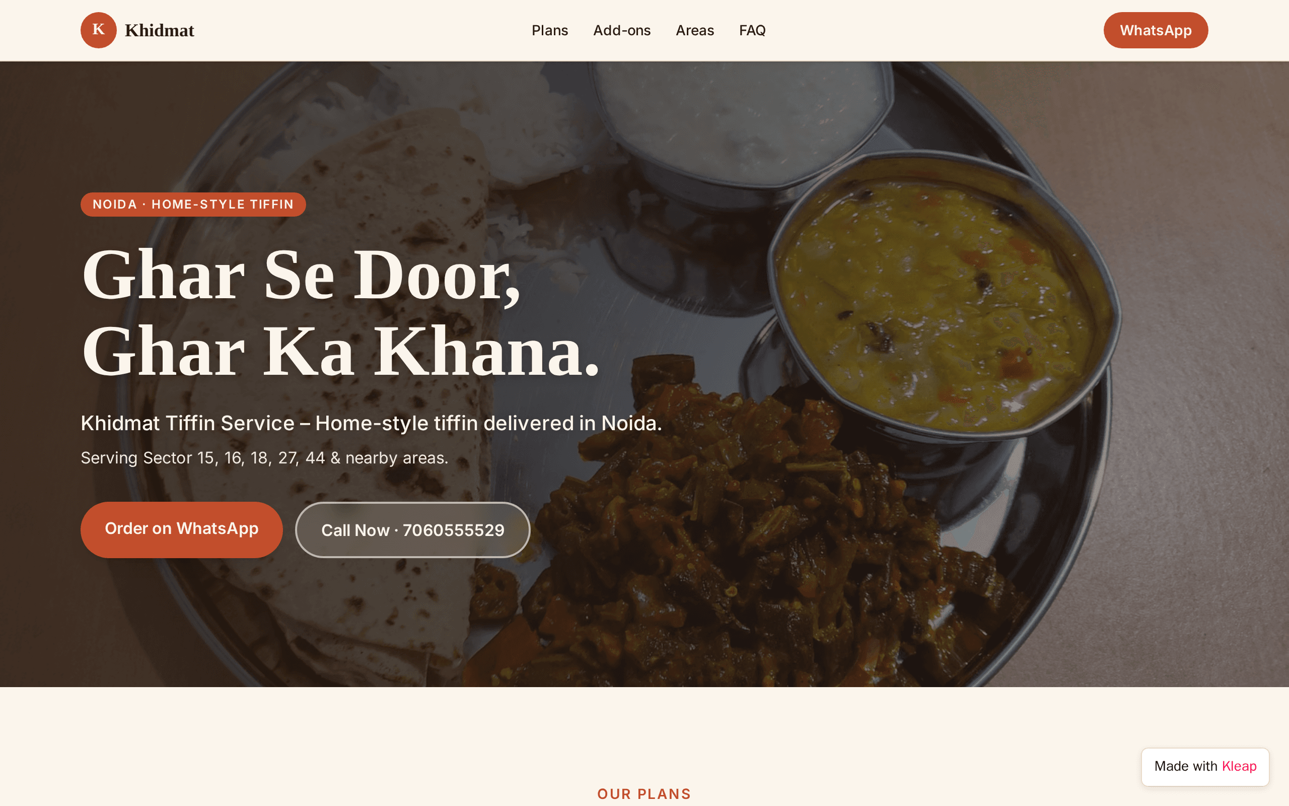 Khidmat Tiffin Service