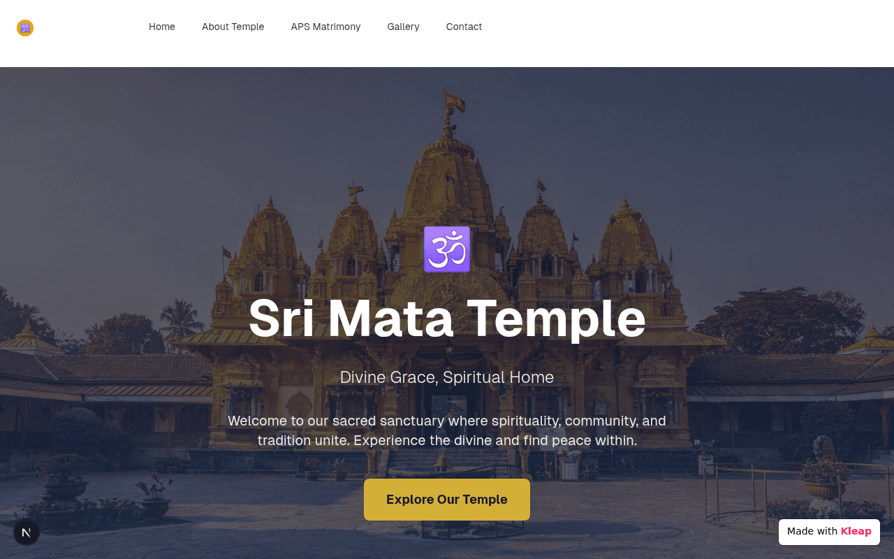 Journey through a sacred space, discovering community and divine tranquility.