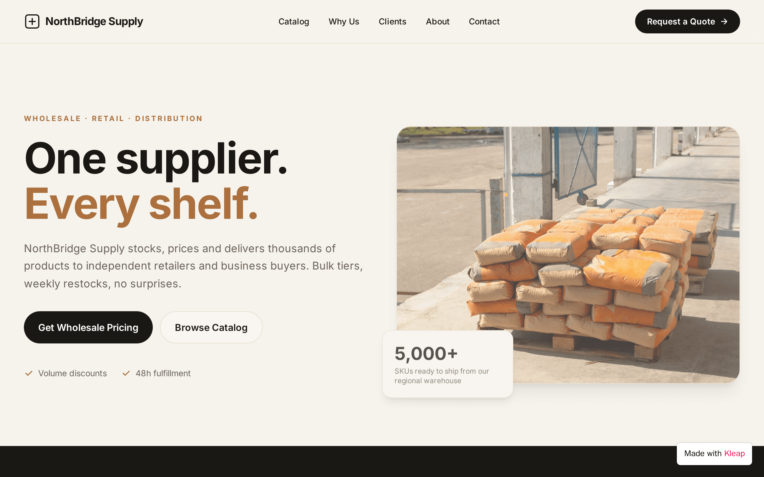 Screenshot of TradeHub