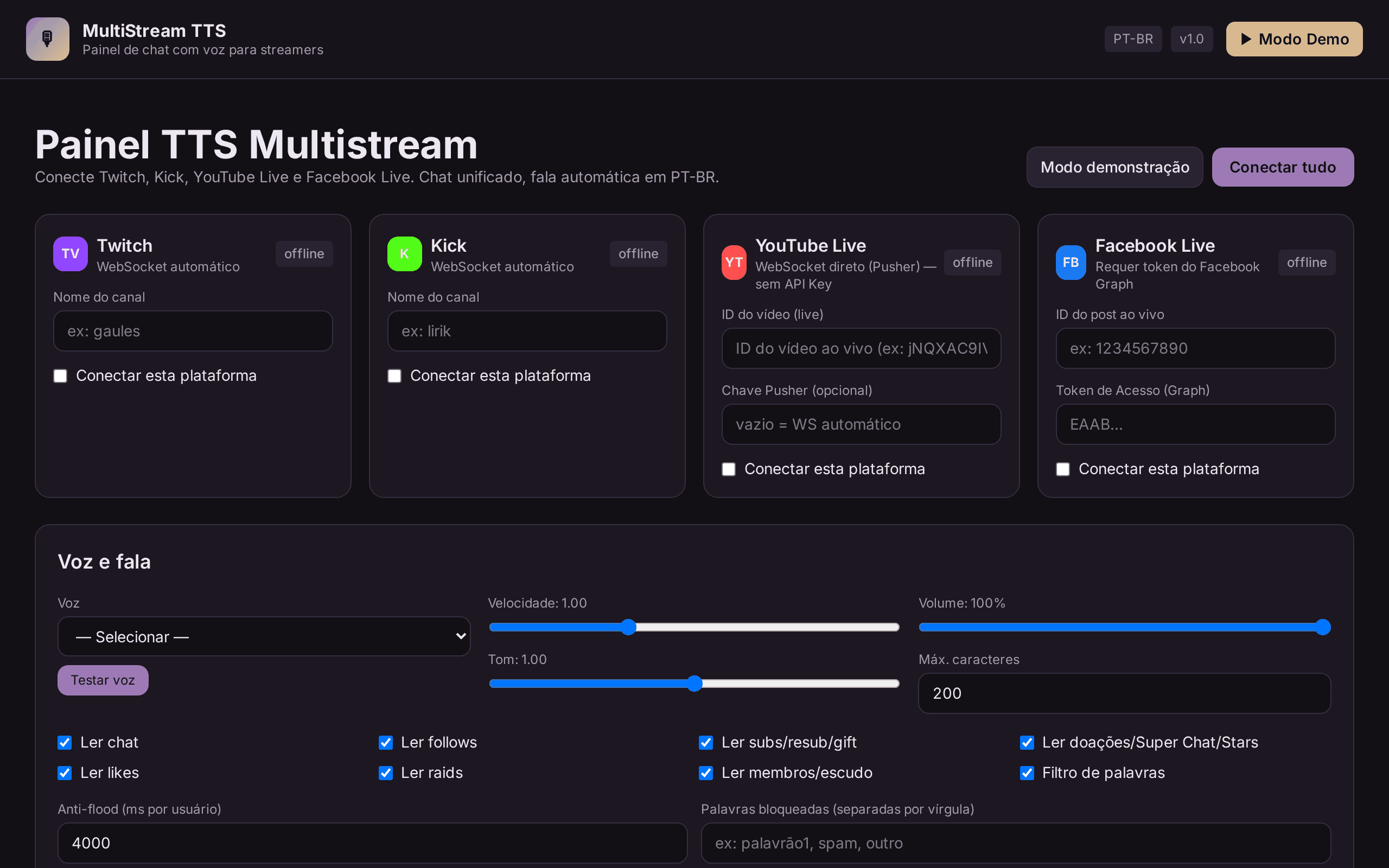 TTS Multistream