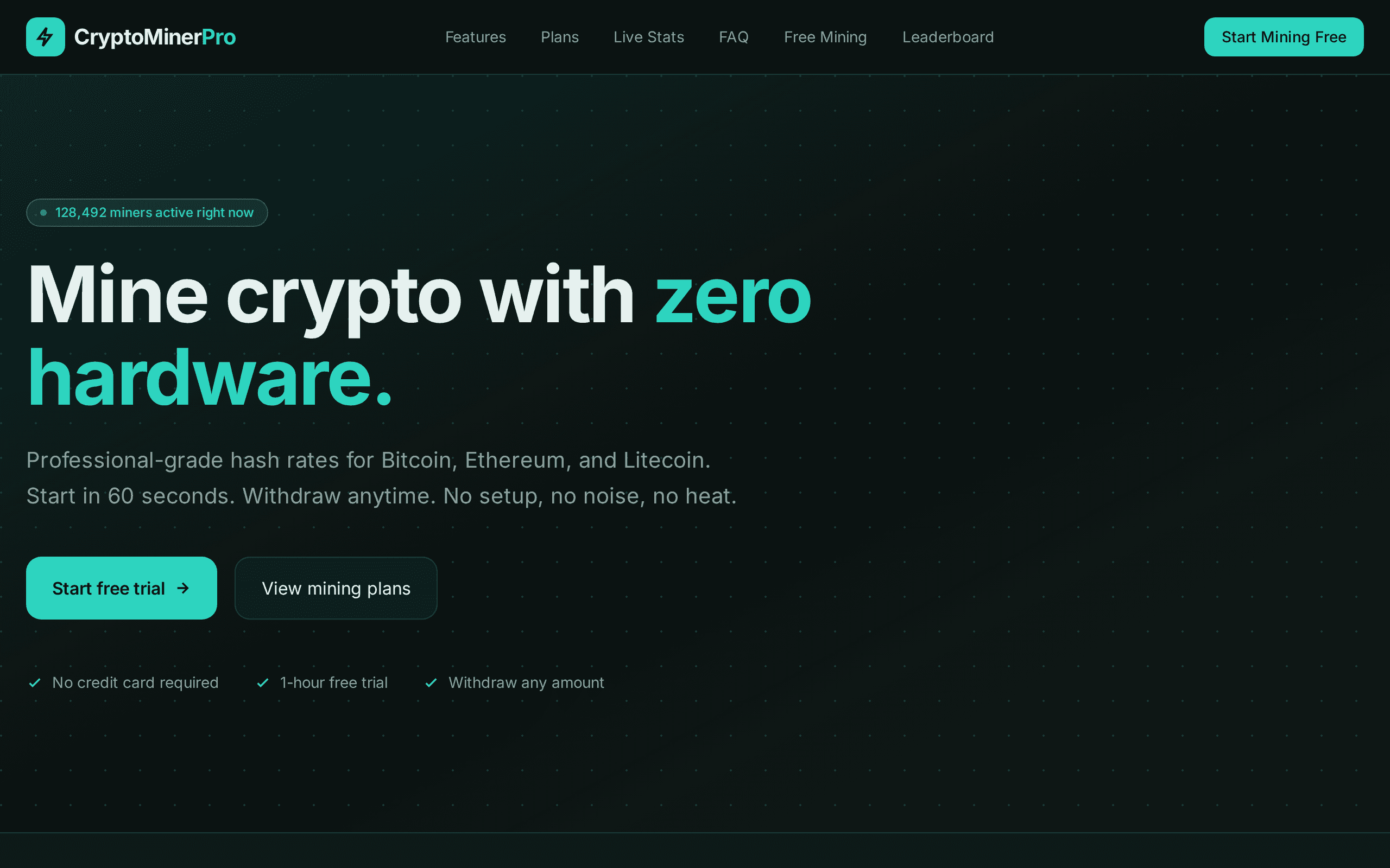Screenshot of Free-miner