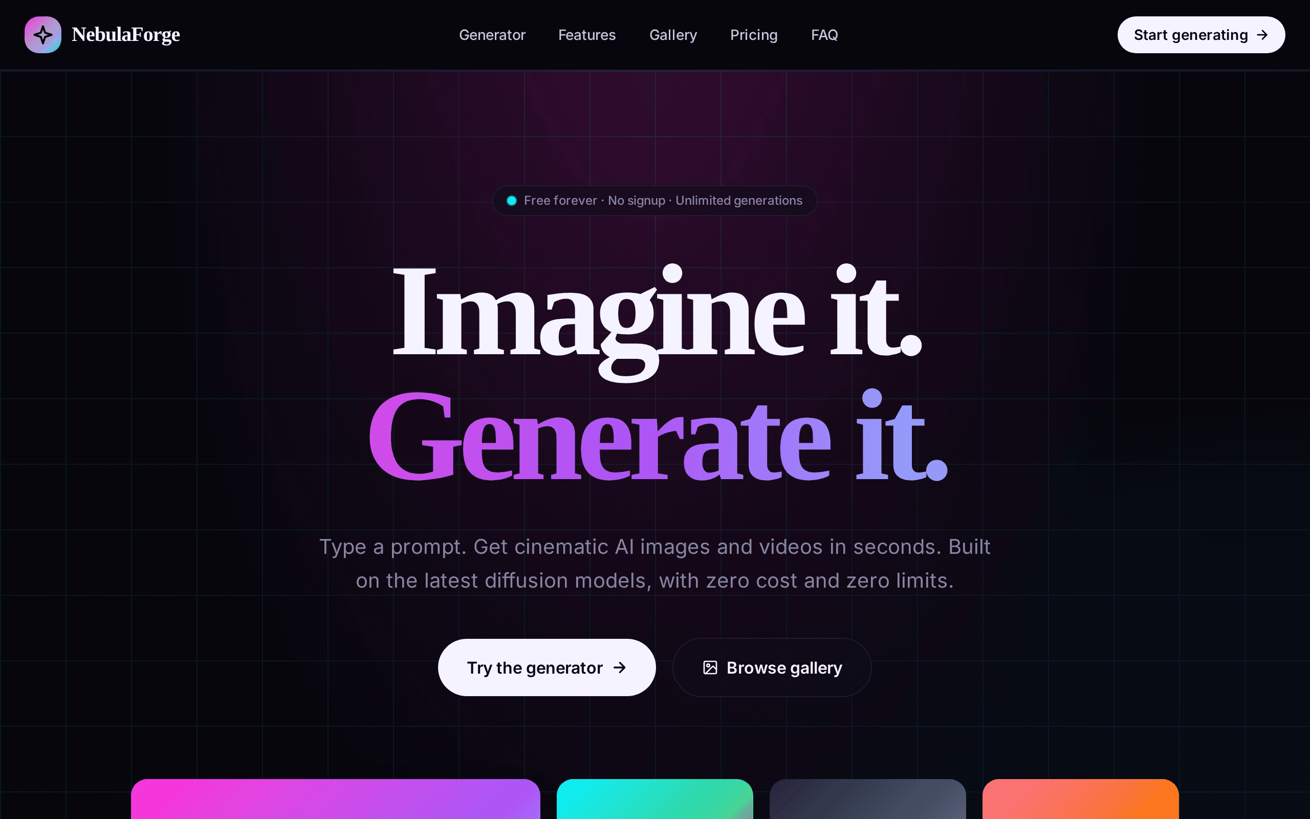 Screenshot of Pictura AI