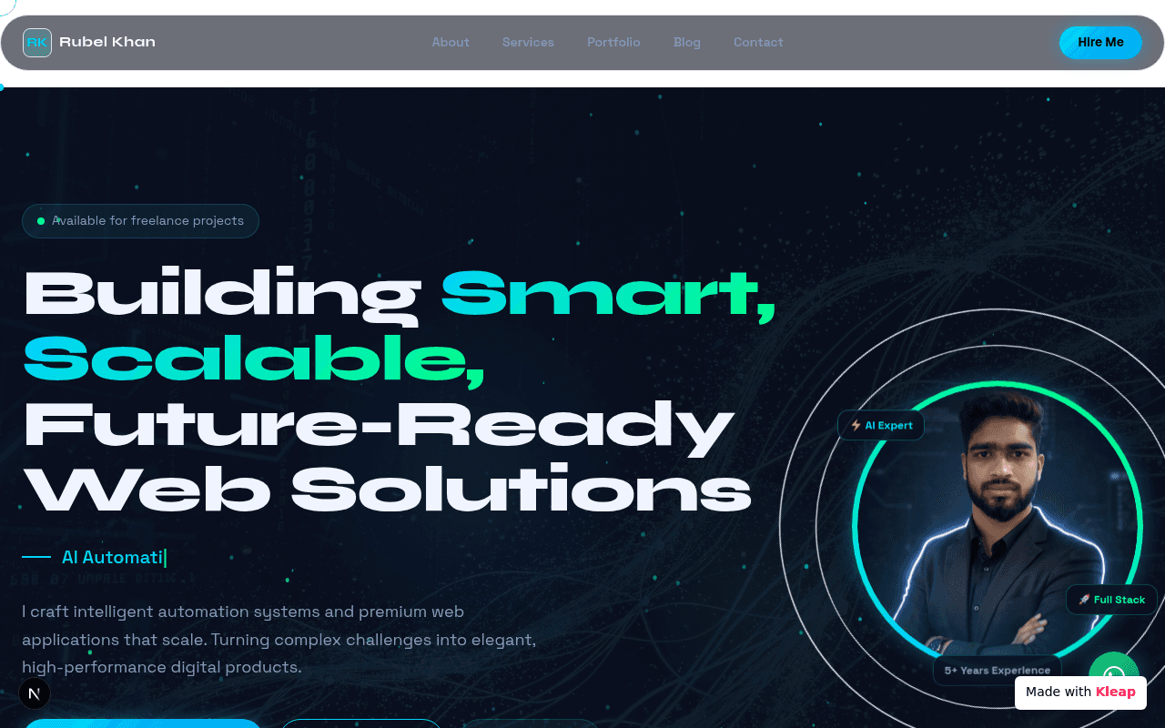 Architecting intelligent automation systems and high-performance digital products.