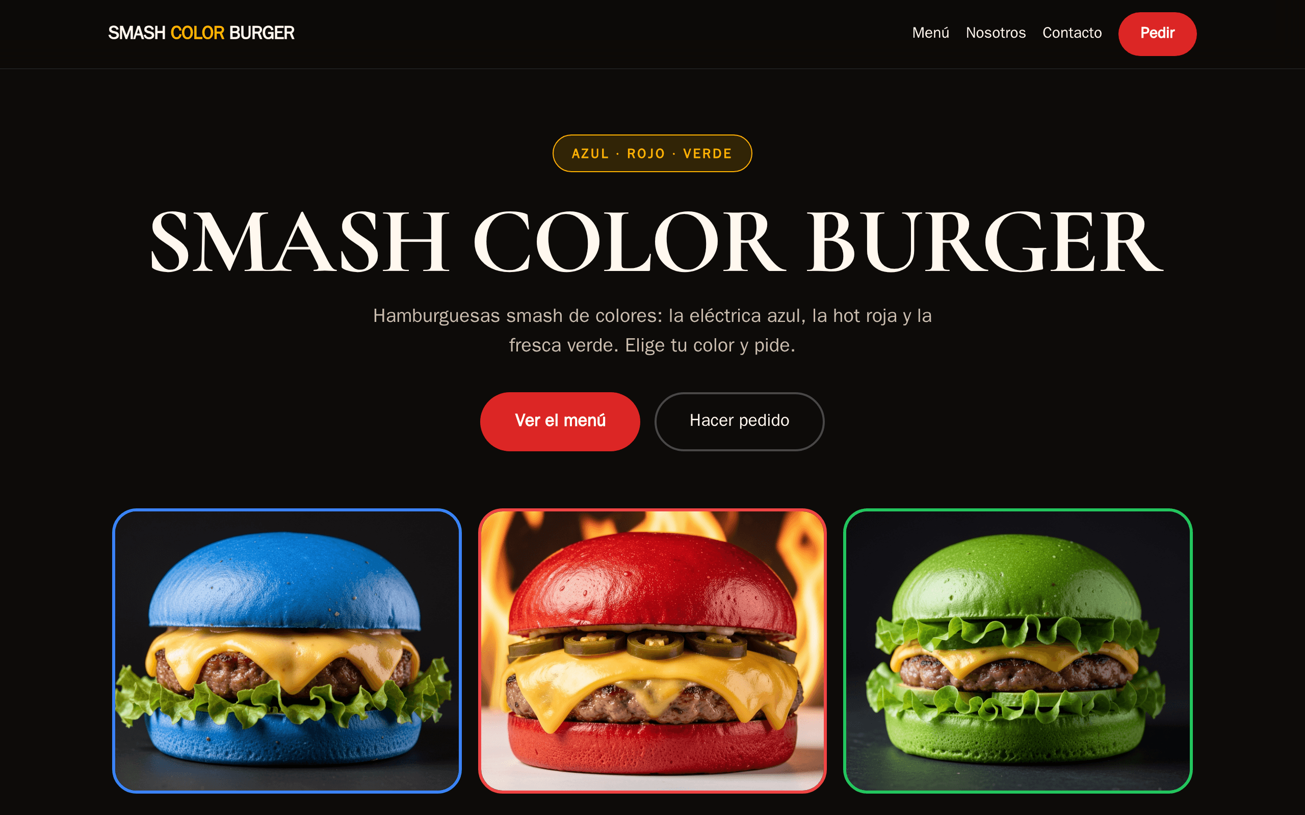 Screenshot of Smash Color Burger