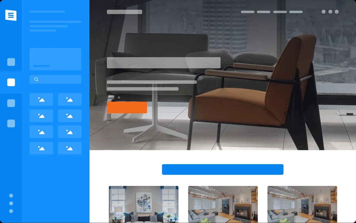 The Site123 interface