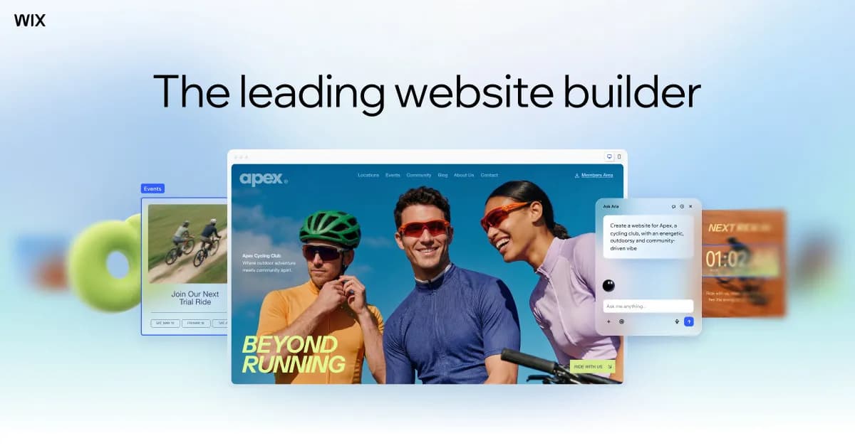 Screenshot of the Wix interface