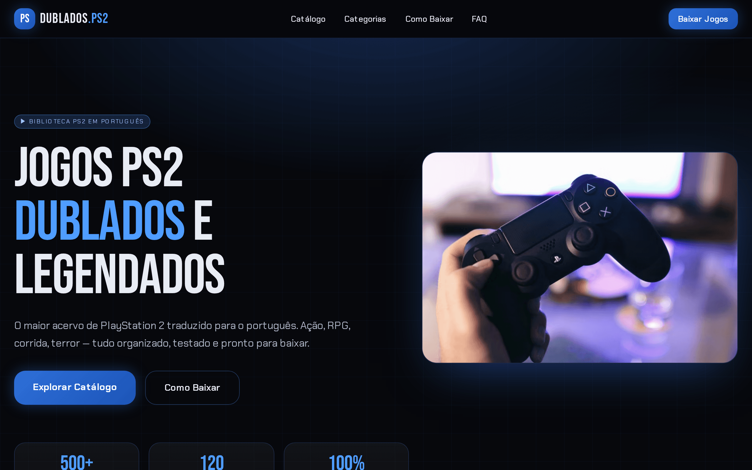 The biggest PS2 game library dubbed and subtitled in Portuguese, ready to download.