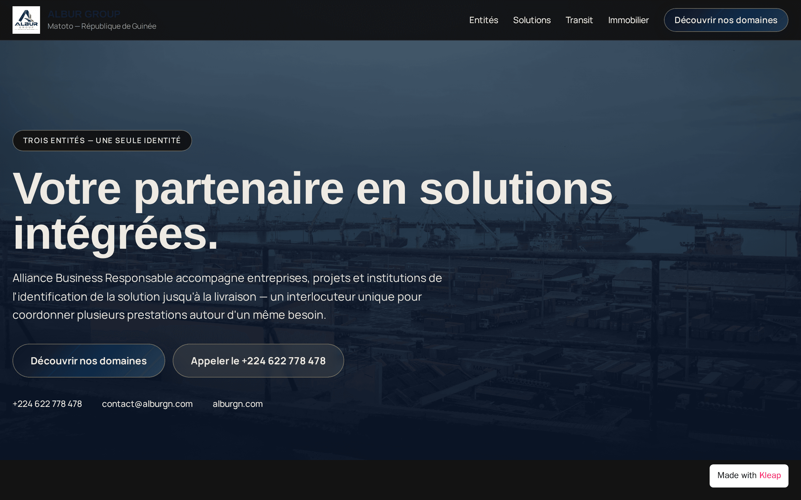 Screenshot of Albur Group
