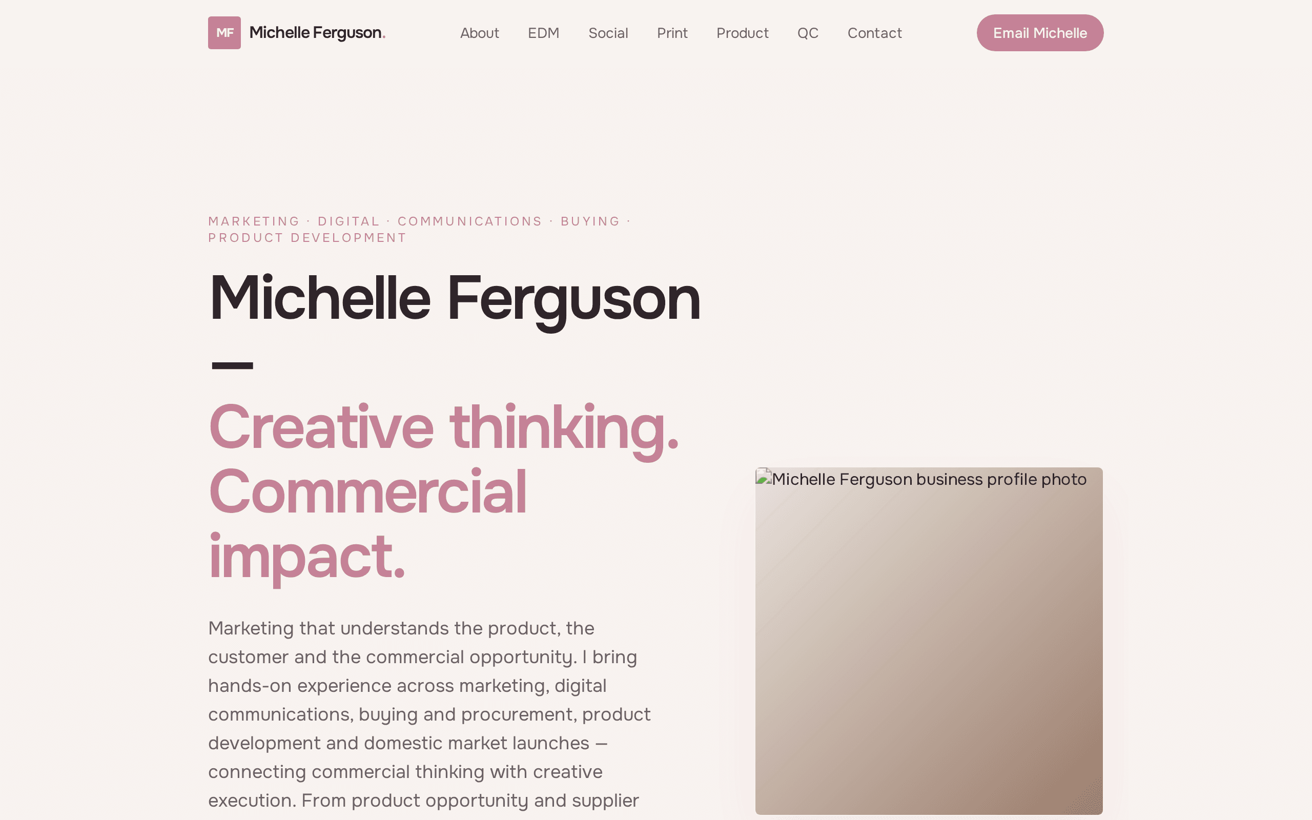 Screenshot of MichelleF_Portfolio (Remix)