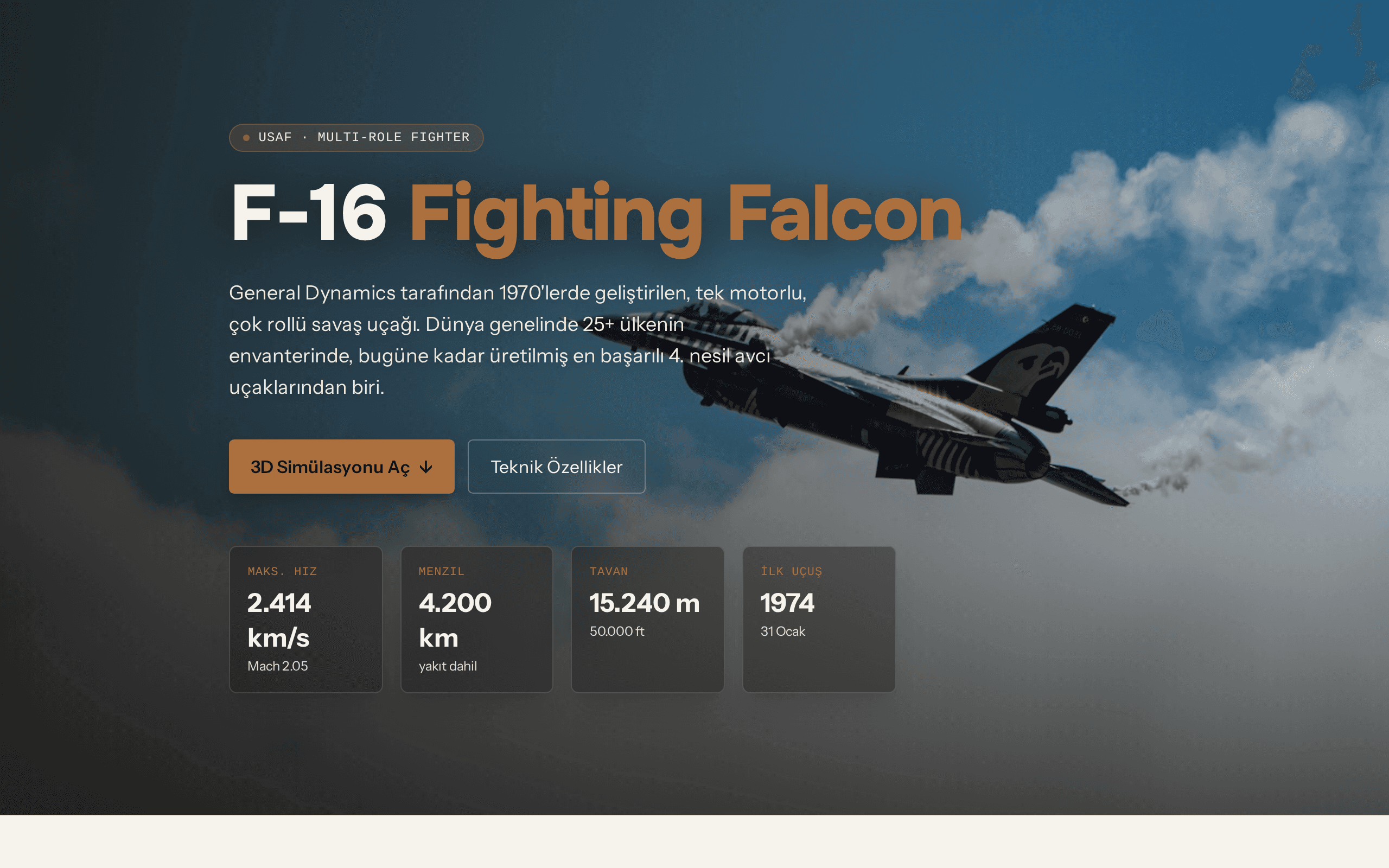 An interactive encyclopedia of legendary aircraft, built around a stunning 3D viewer.