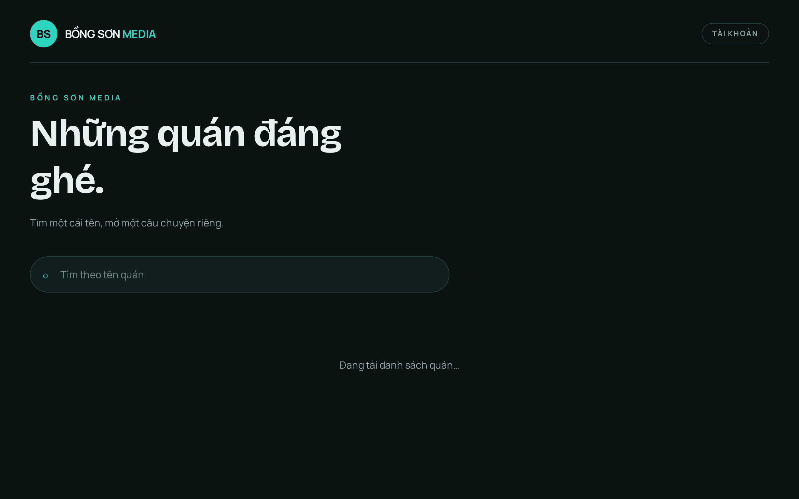 Screenshot of Bông Sơn Media