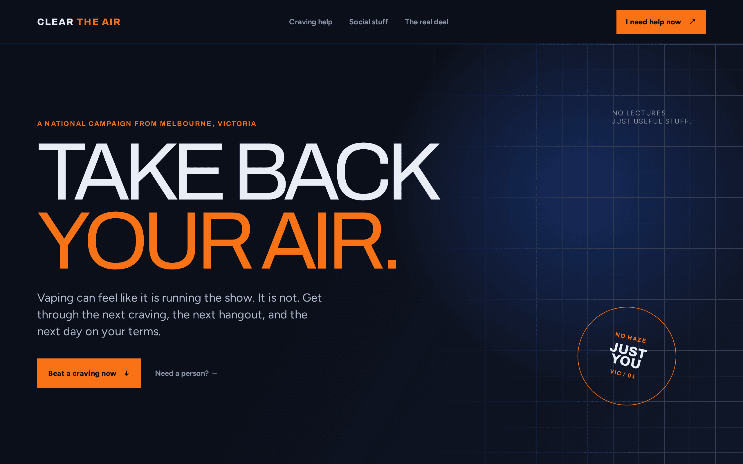 Screenshot of QuitHaze