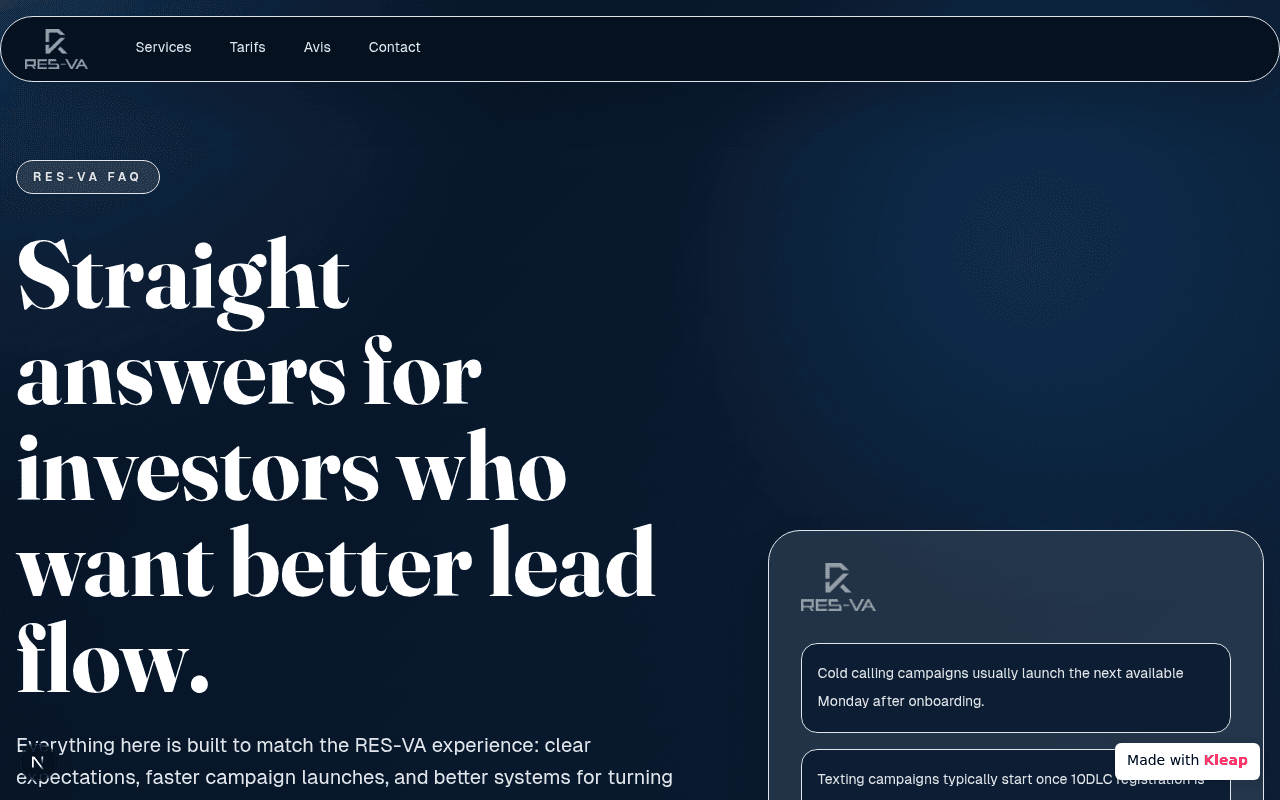 Cold calling and lead generation services for real estate investors, stripped of fluff.