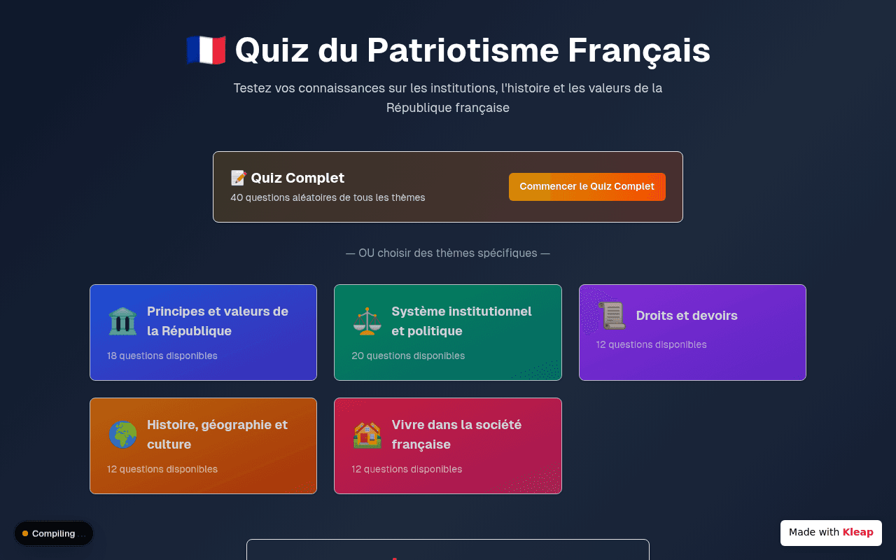 Test your knowledge of French Republic values, history, and institutions.