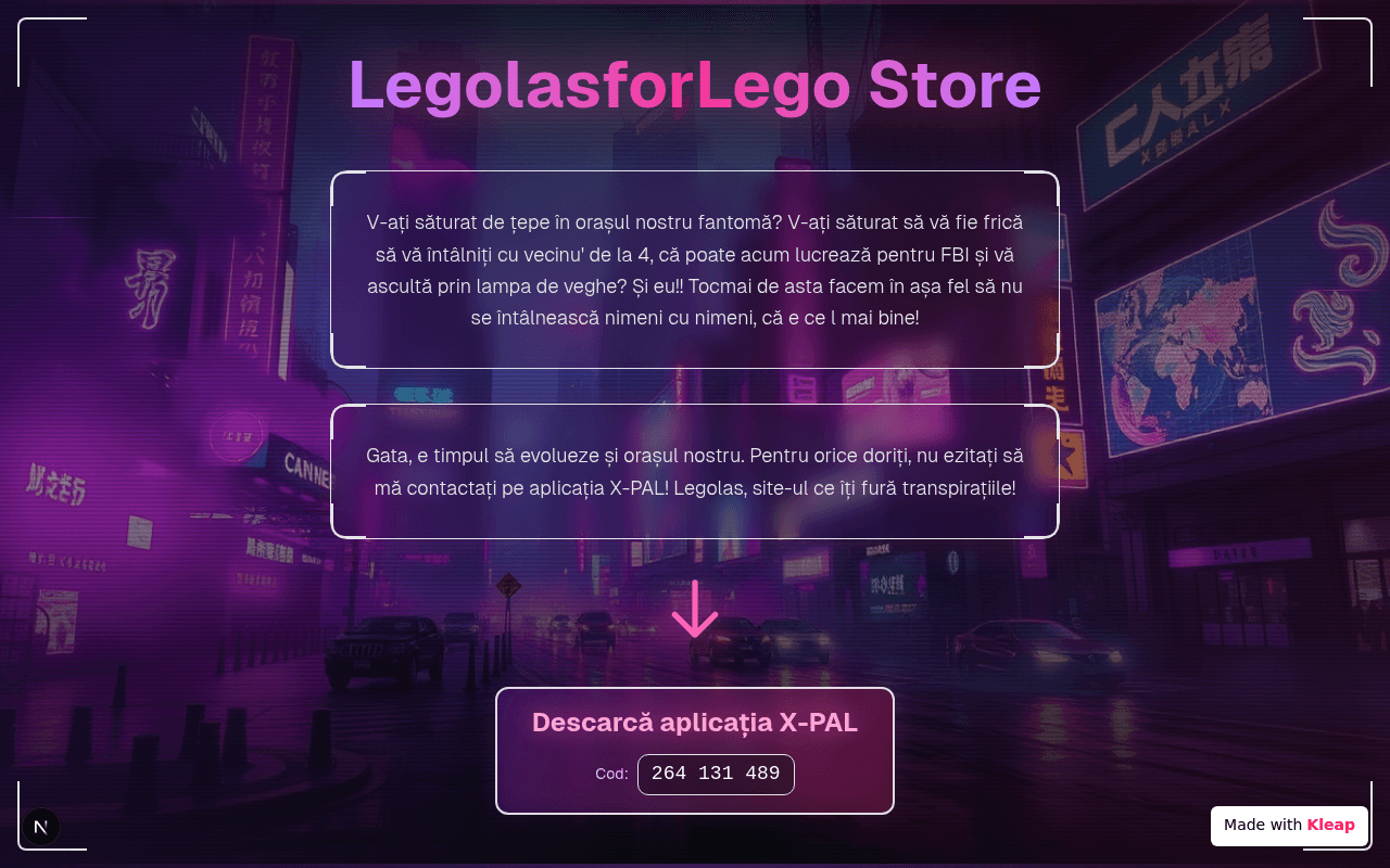 A stealth-mode launch page for an app nobody can describe without laughing.