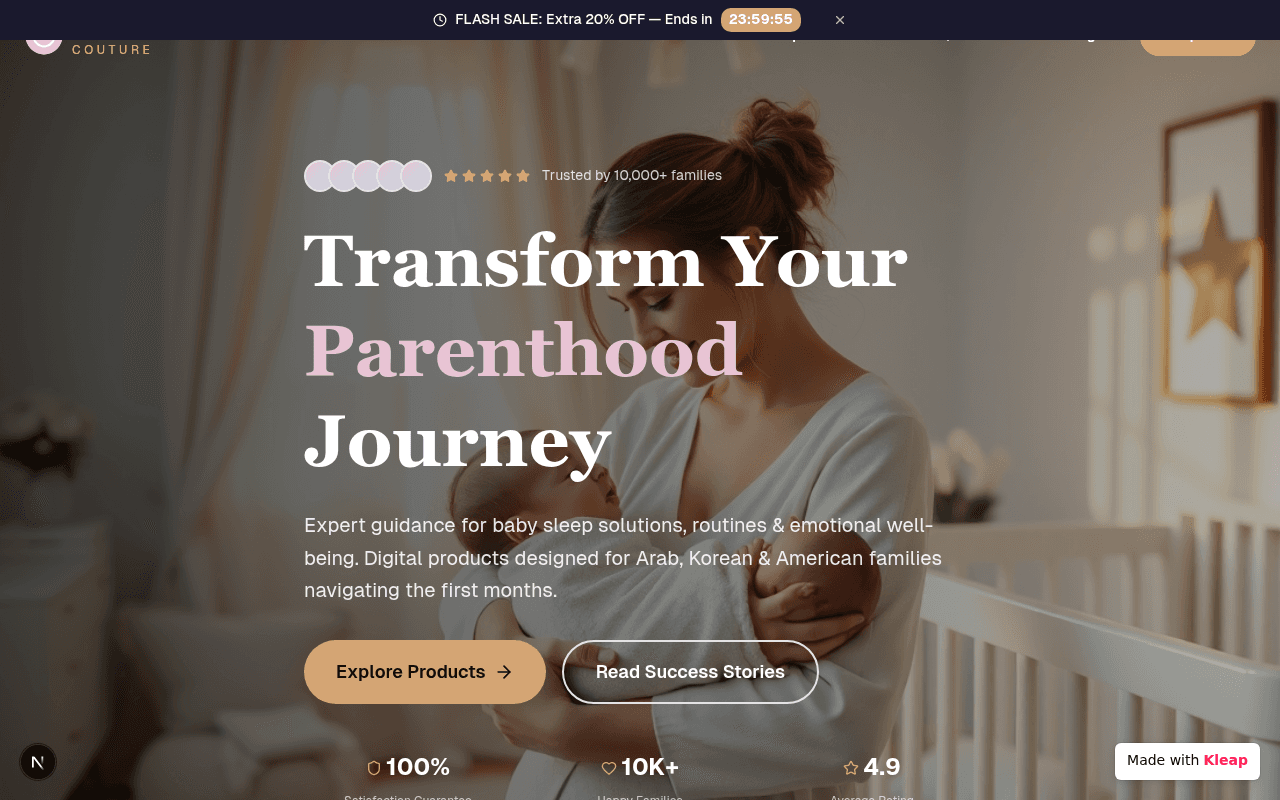 Expert parenthood guidance for baby sleep, routines, and well-being.