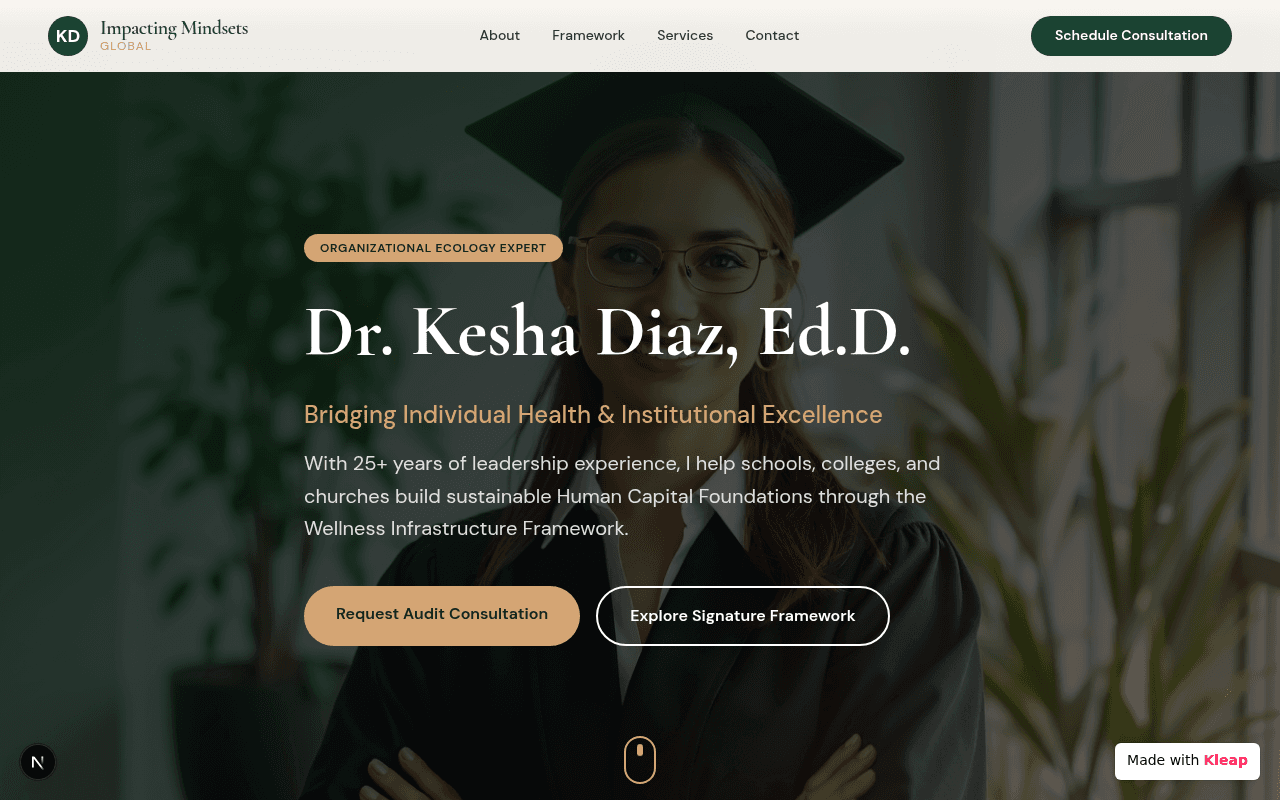 Leadership consulting rooted in organizational ecology and human capital wellness.
