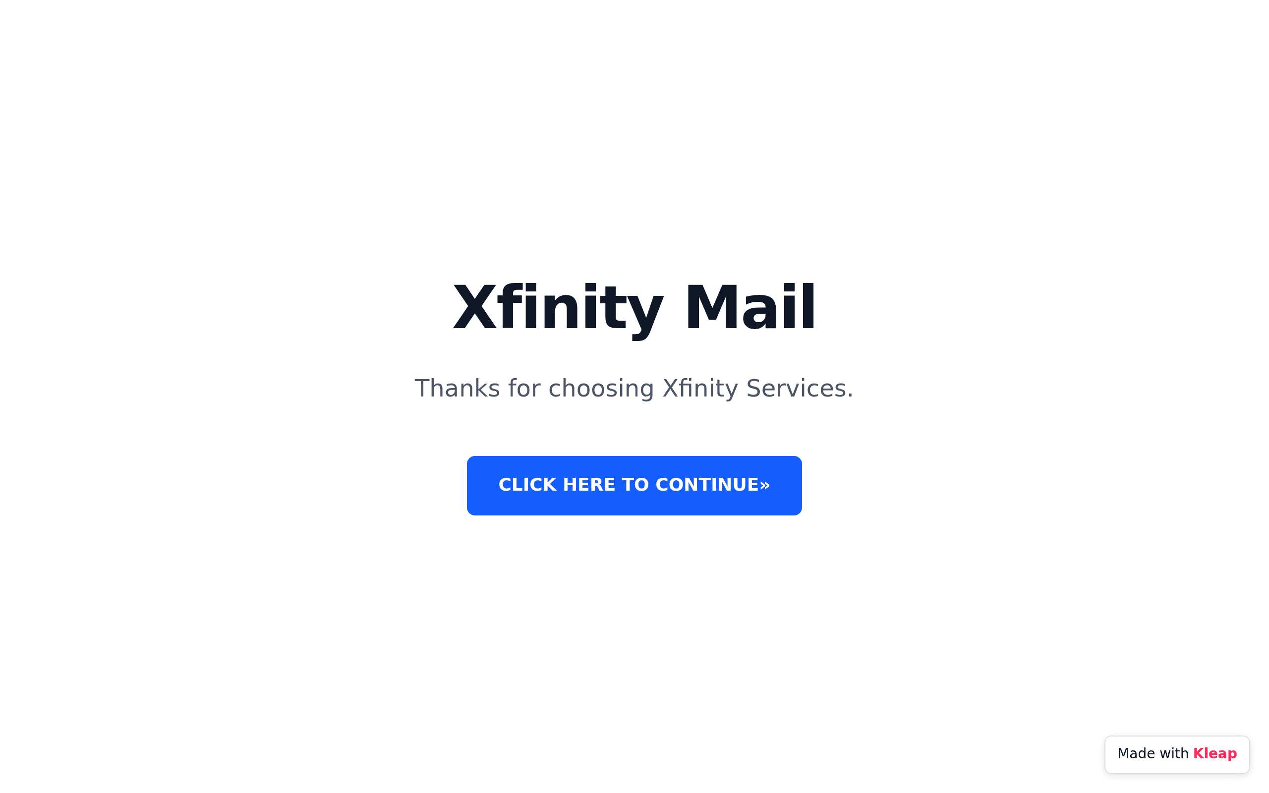 Xfinity Mail