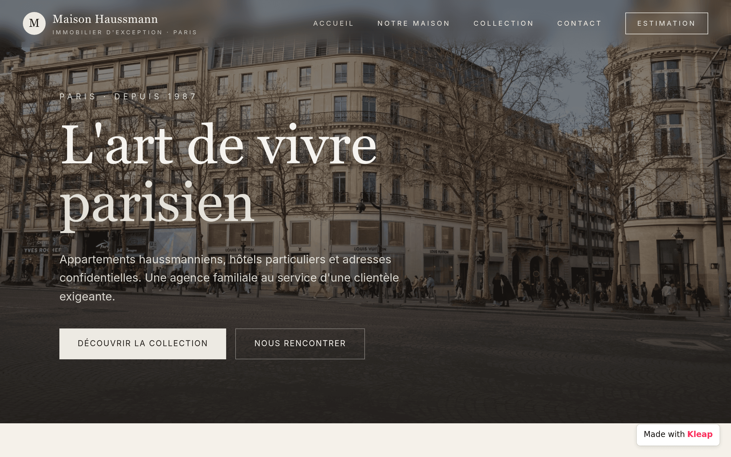 Maison Haussmann — Immobilier d'Exception à Paris