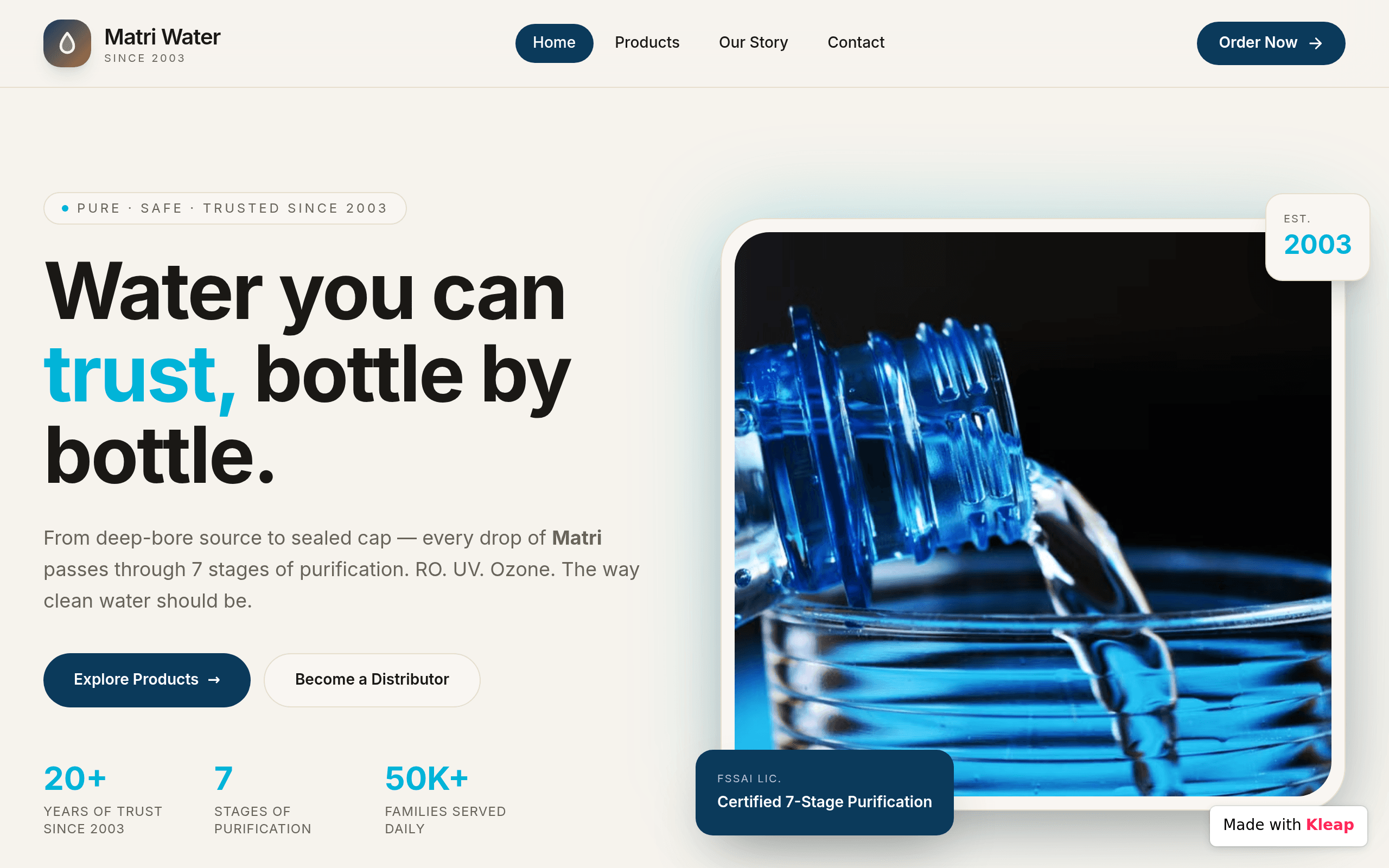 Drops Packaged Drinking