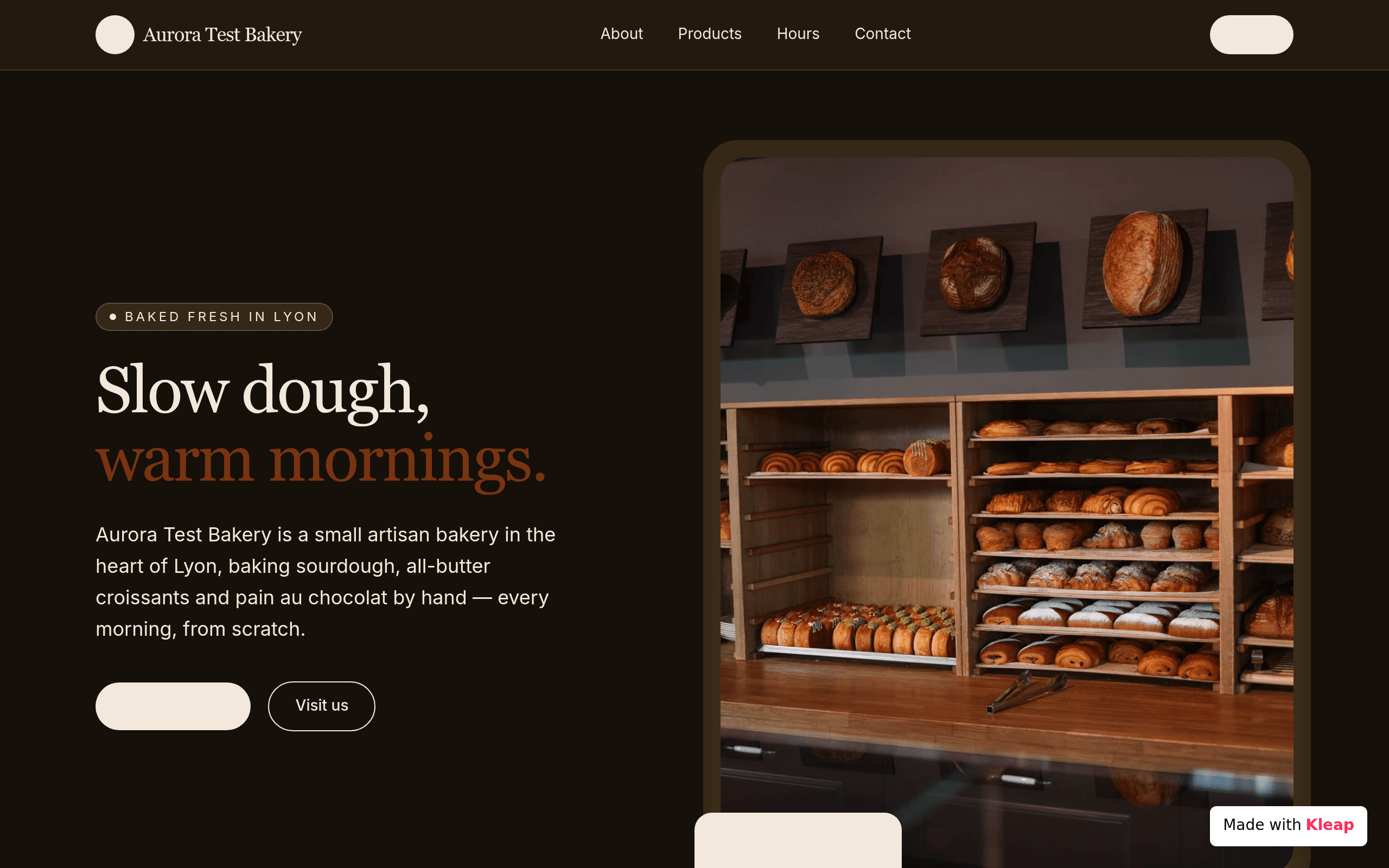 Aurora Test Bakery
