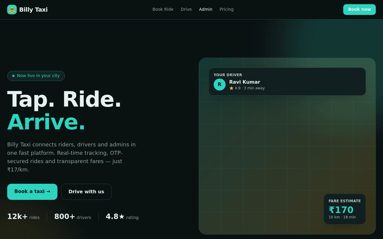 Complete Taxi Booking System