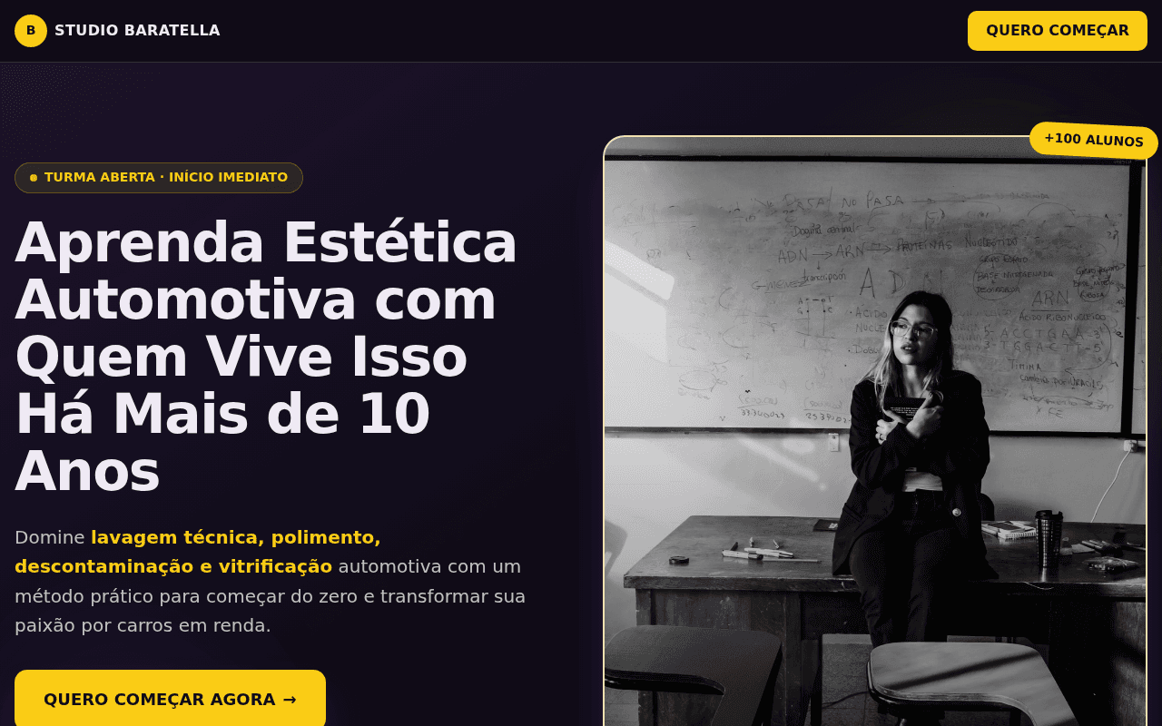 Studio Baratella - Curso de Estética Automotiva