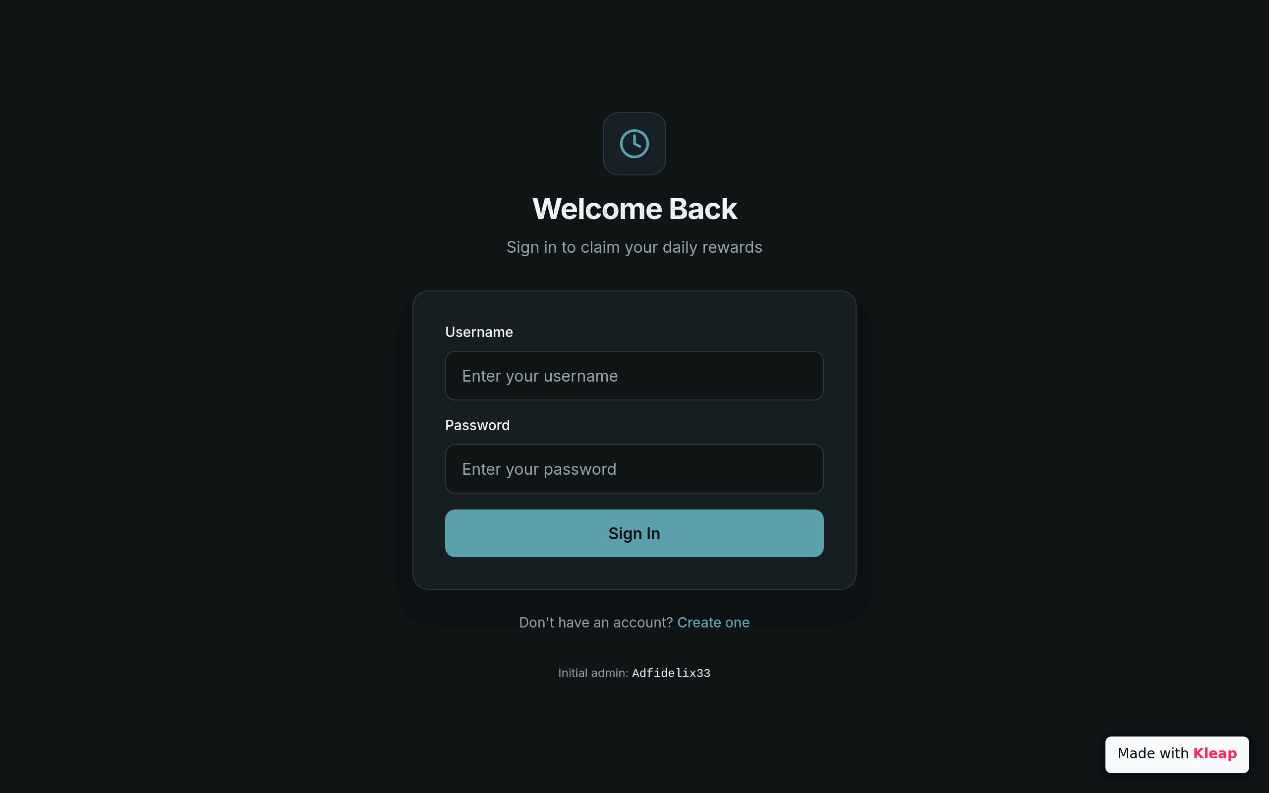 Daily Click Rewards System