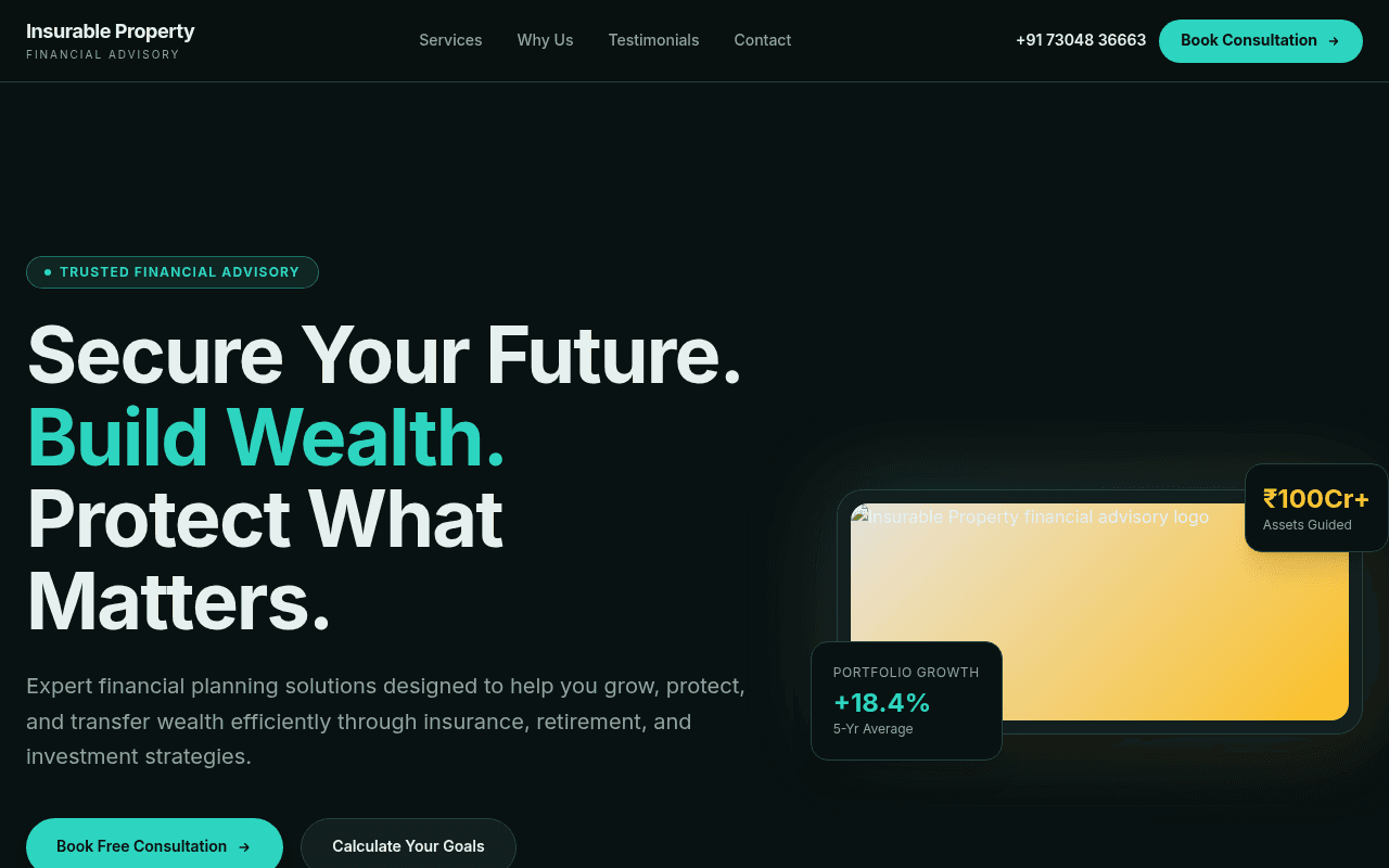 Financial Consultant Website Prompt