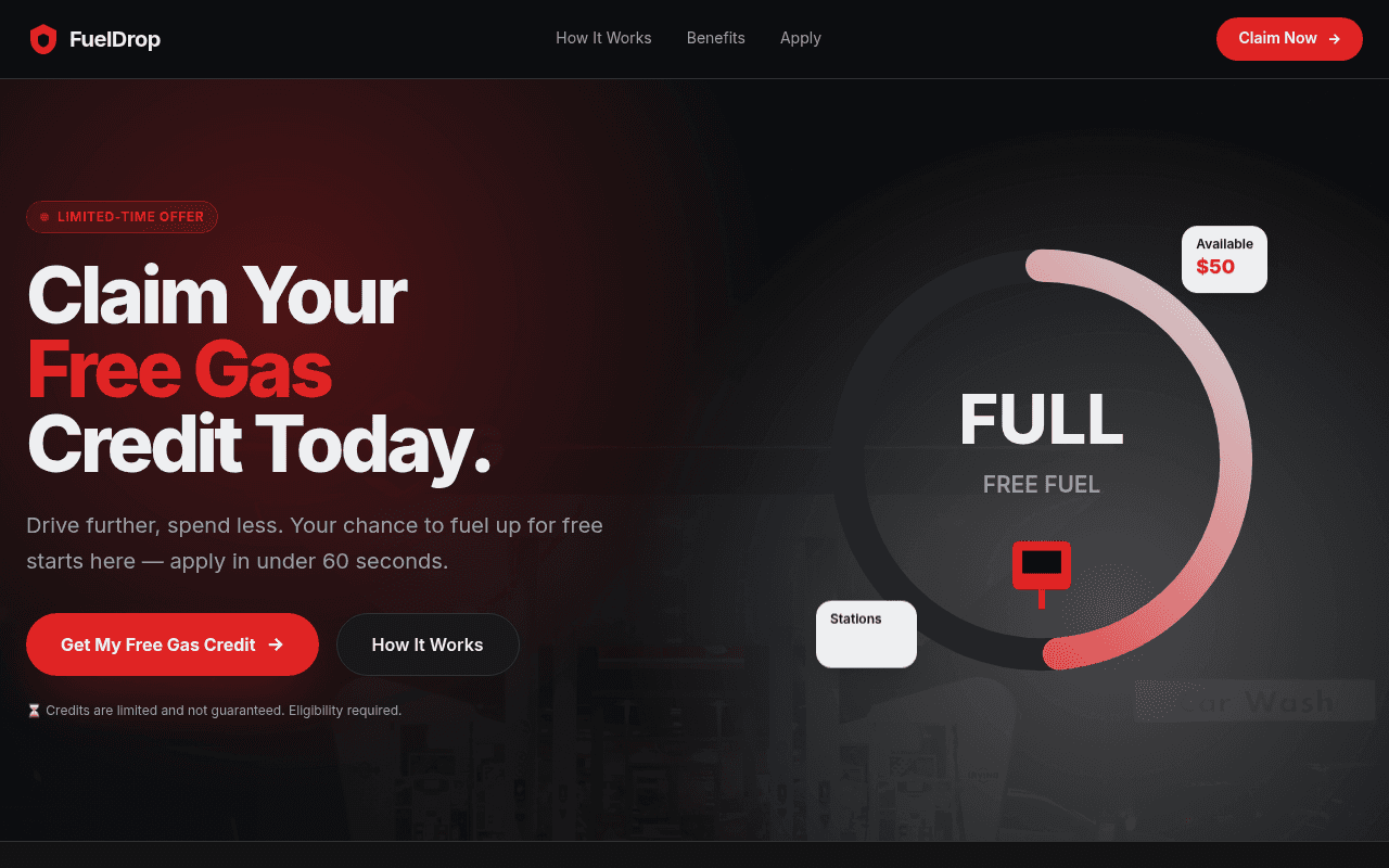 Claim Your Free Gas Credit
