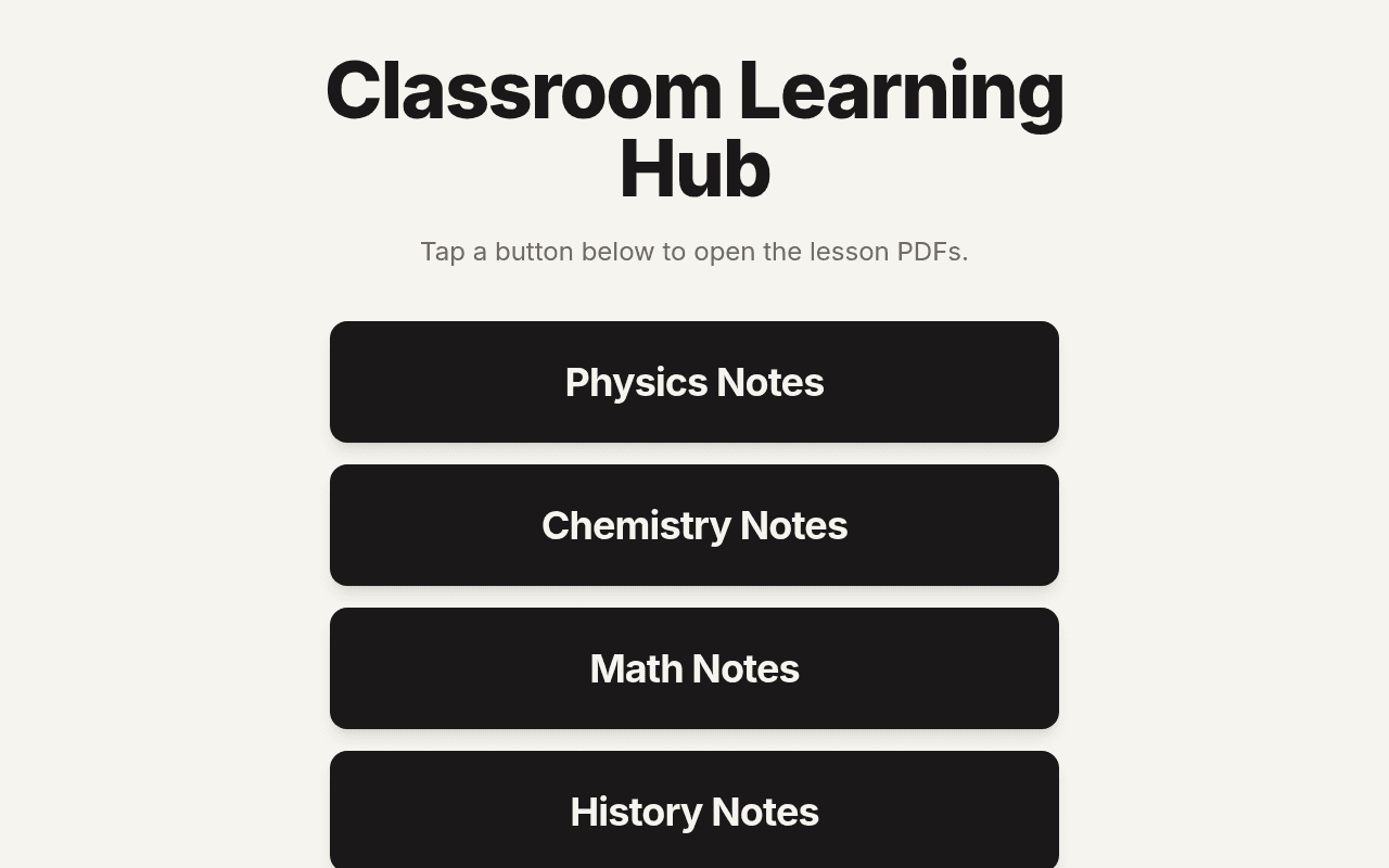 Classroom Hub