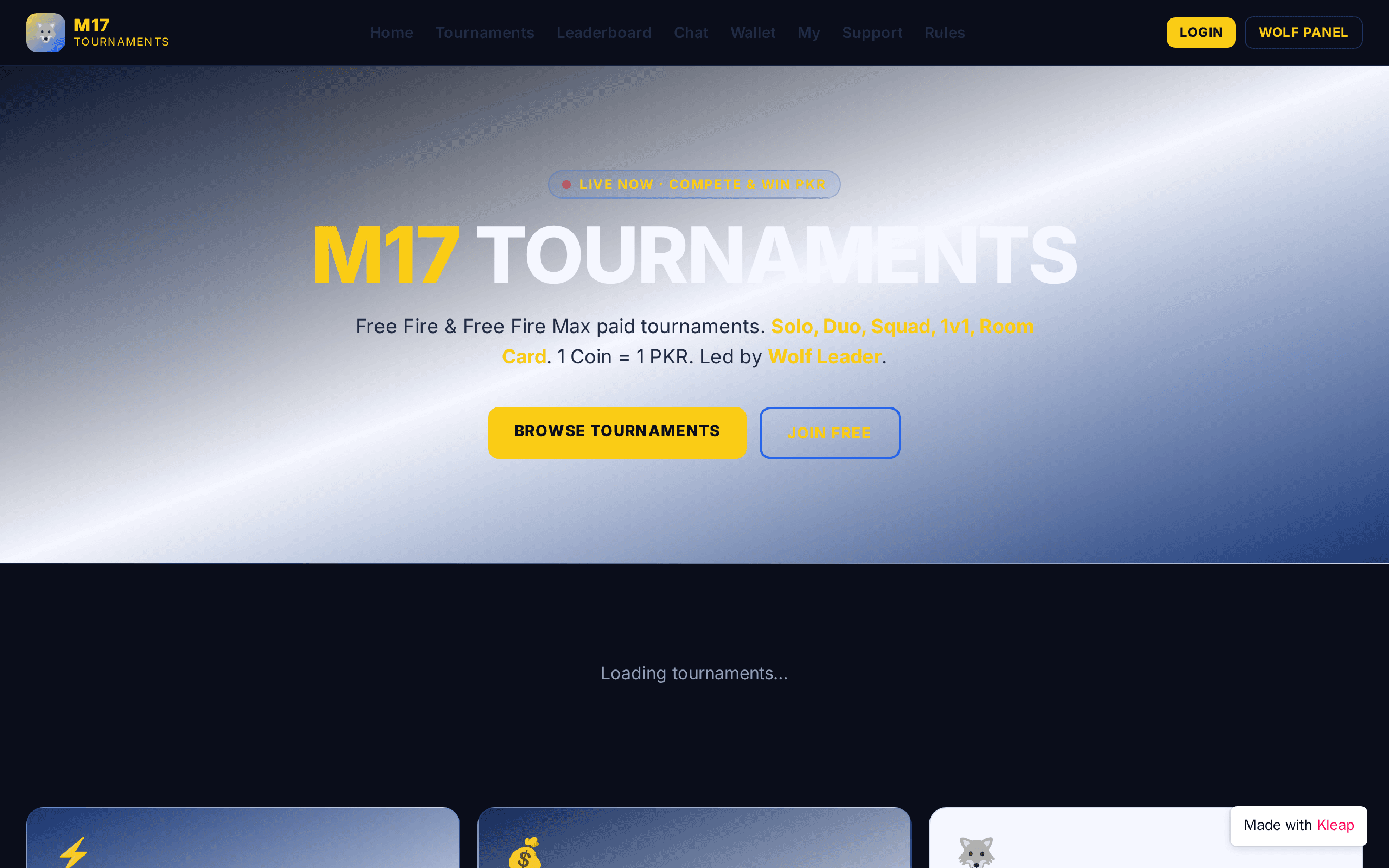 M17 TOURNAMENTS