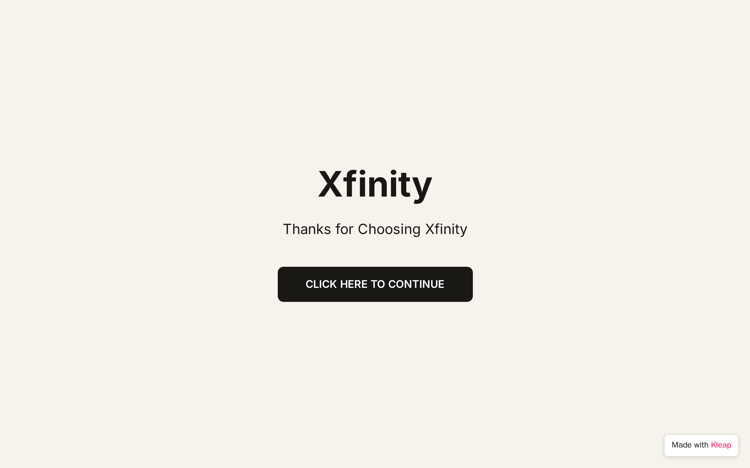Choosing Xfinity add
