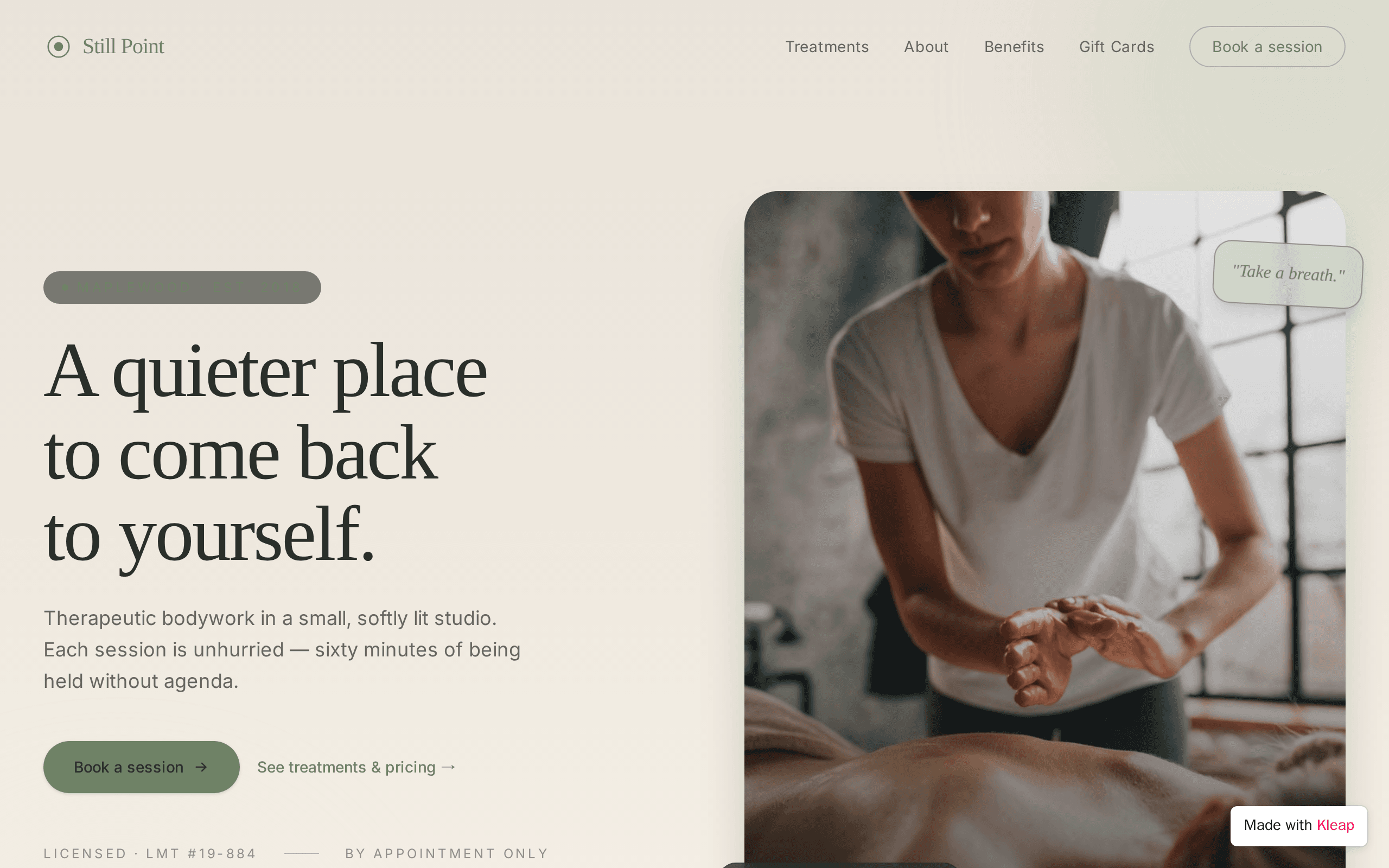 Still Point Massage
