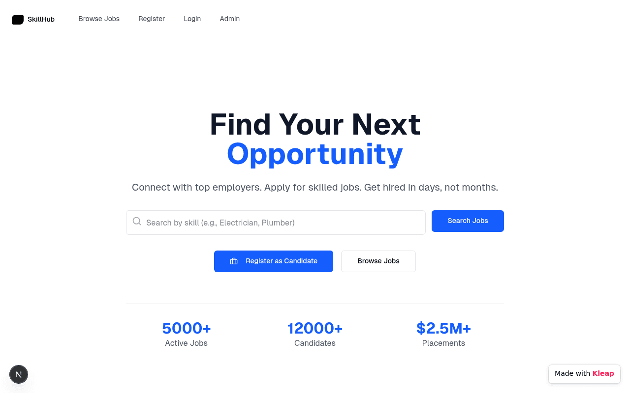Connects skilled candidates with top employers to find jobs quickly and efficiently.