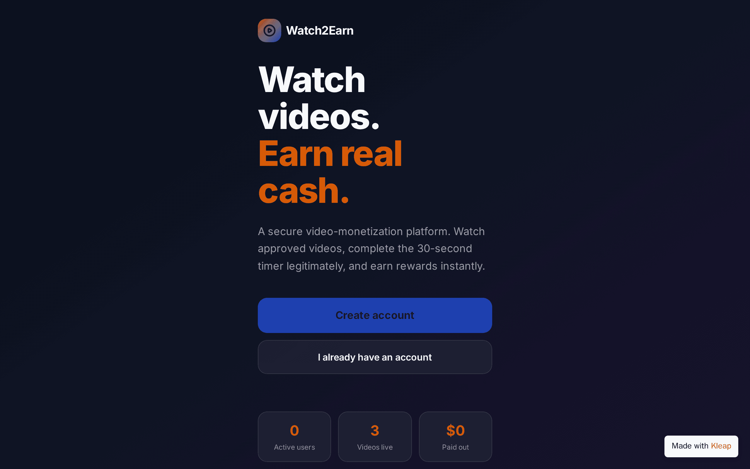 Watch2Earn